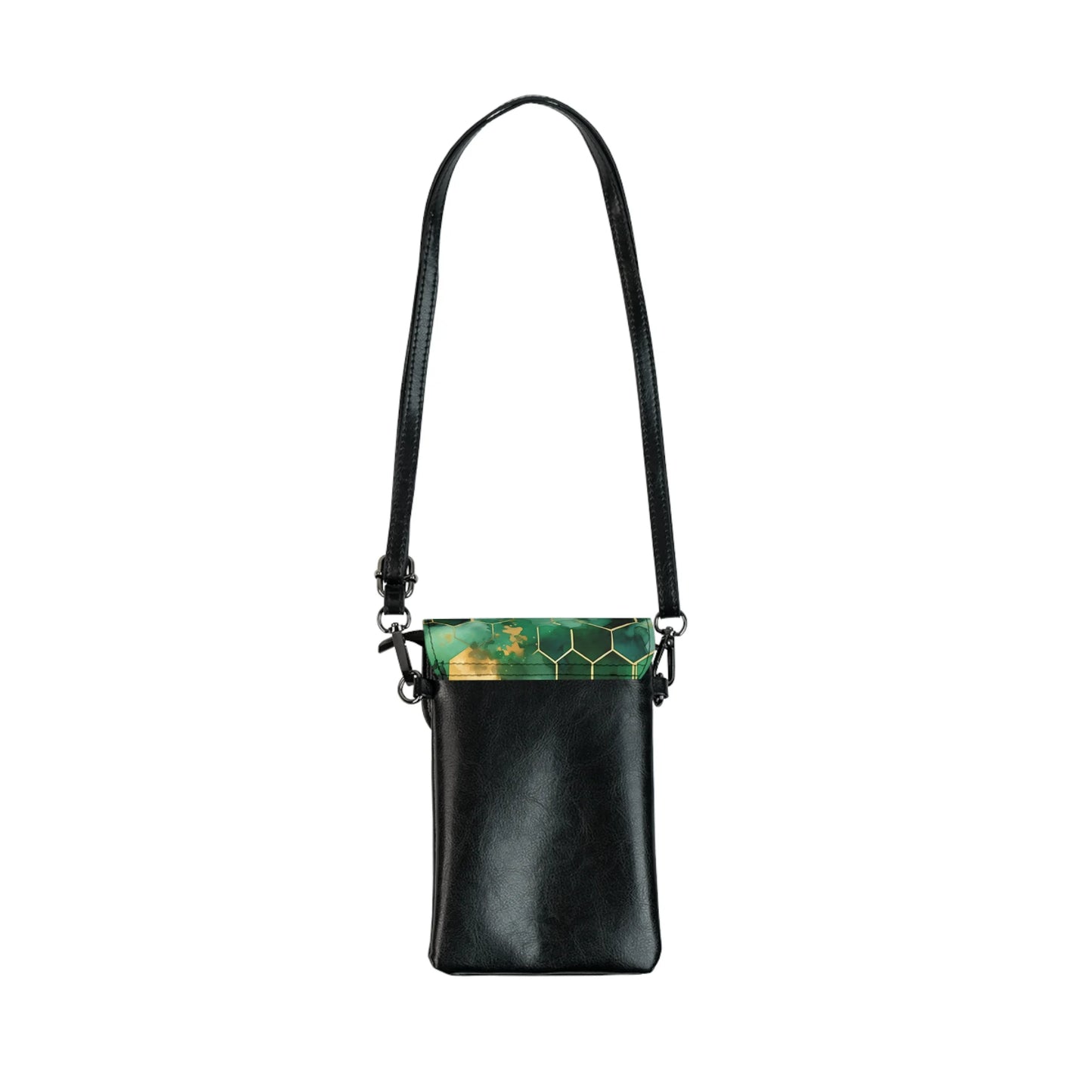 Abstract Verdant Elegance Small Phone Wallet