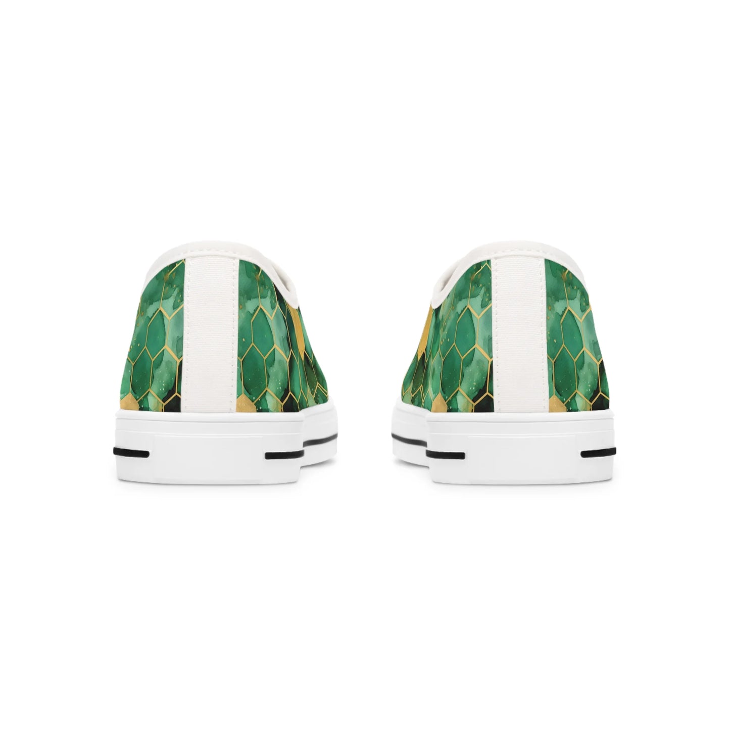 Abstract Verdant Elegance Low Top Sneakers