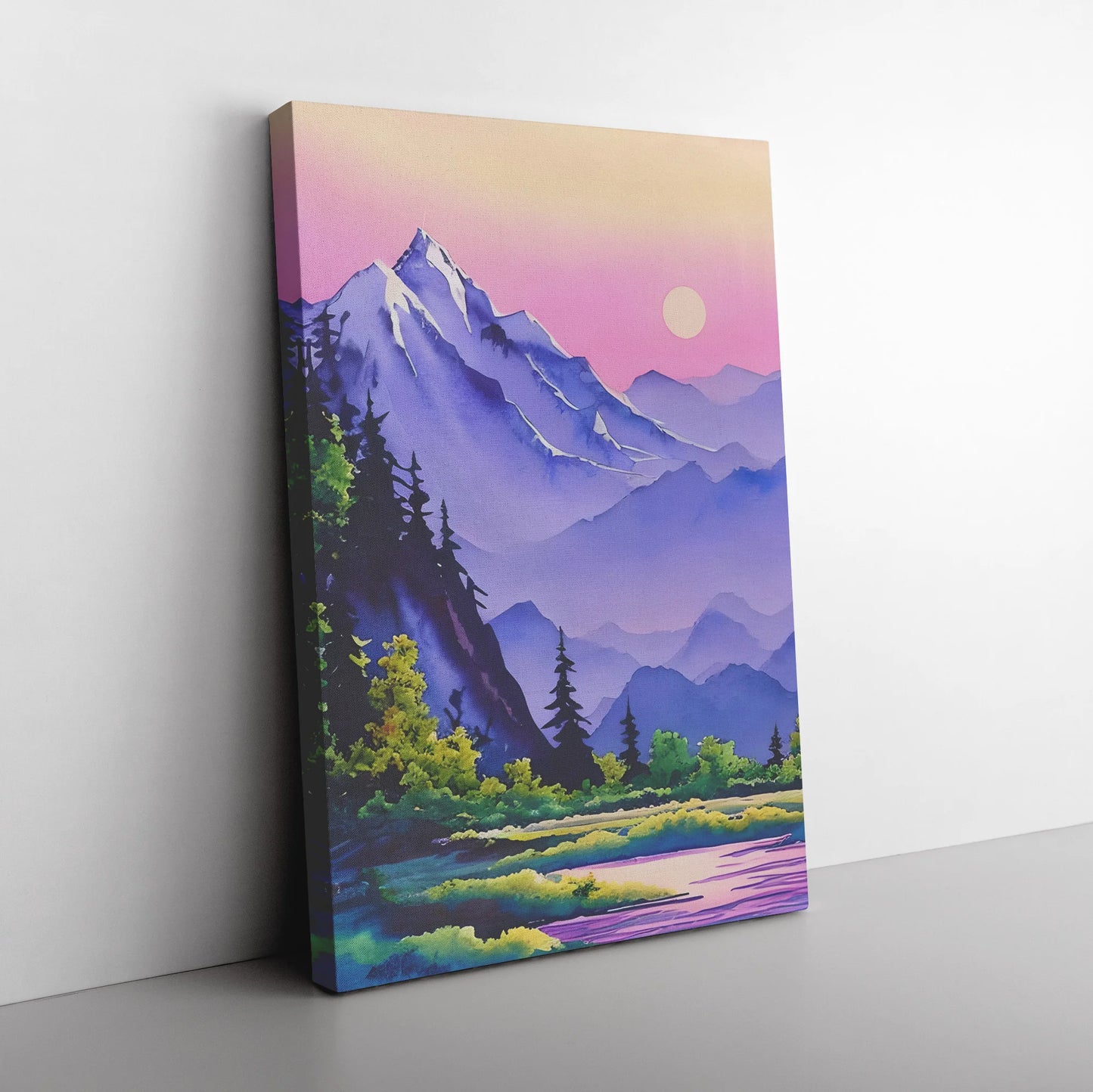 Magic Mountain Landscape Canvas Wall Art