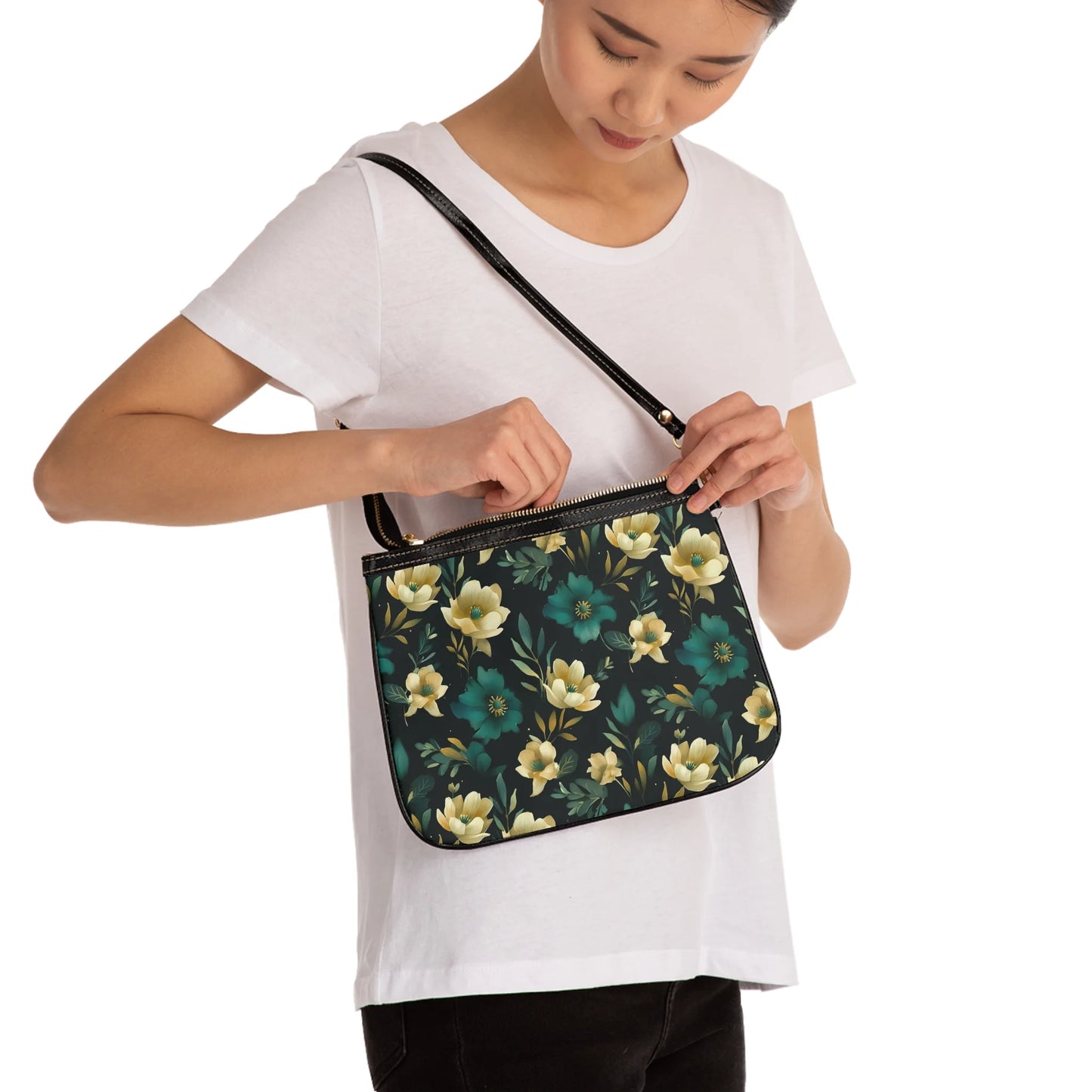 Minimalist Blooms Small Shoulder Bag