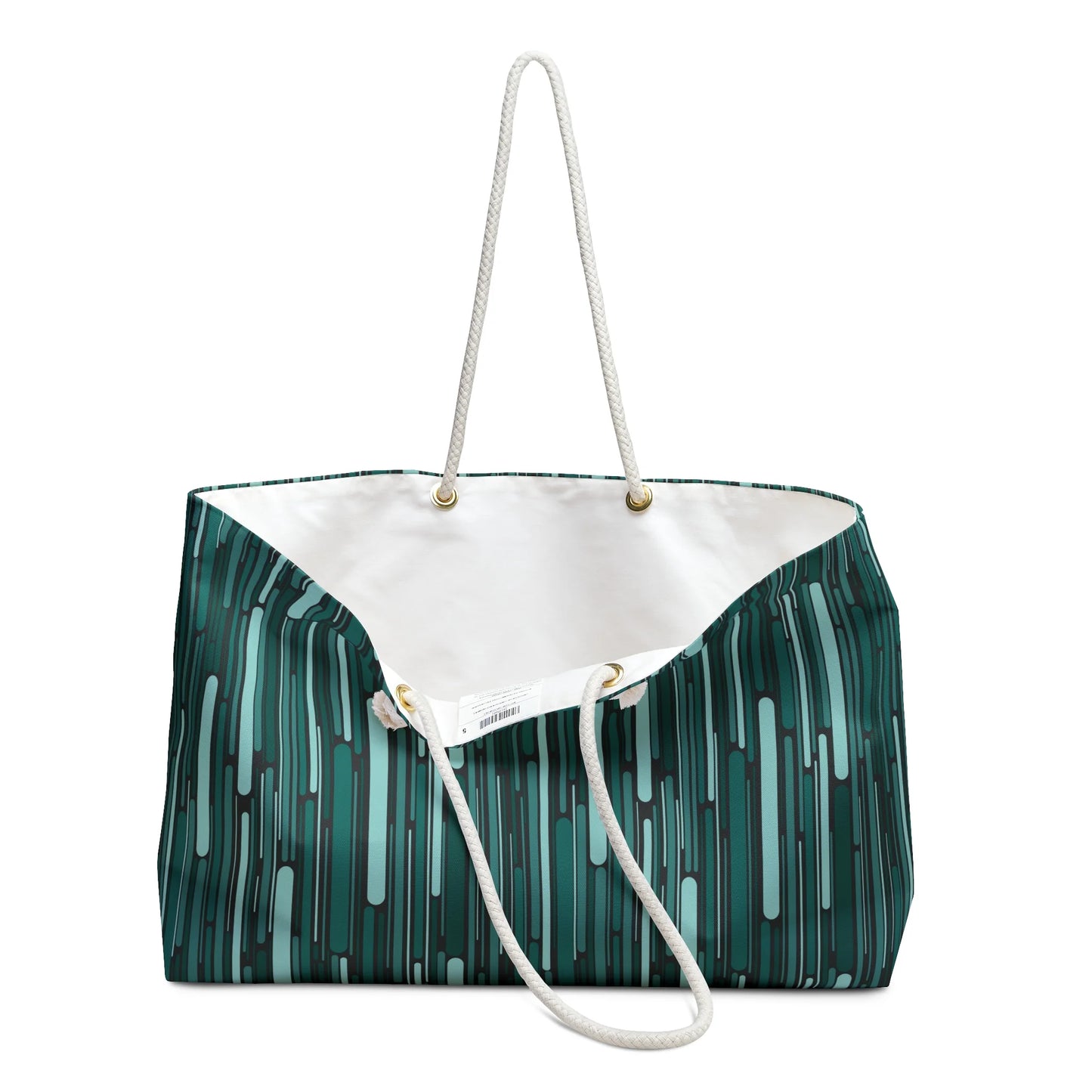 Green Rain Ornament Weekender Bag