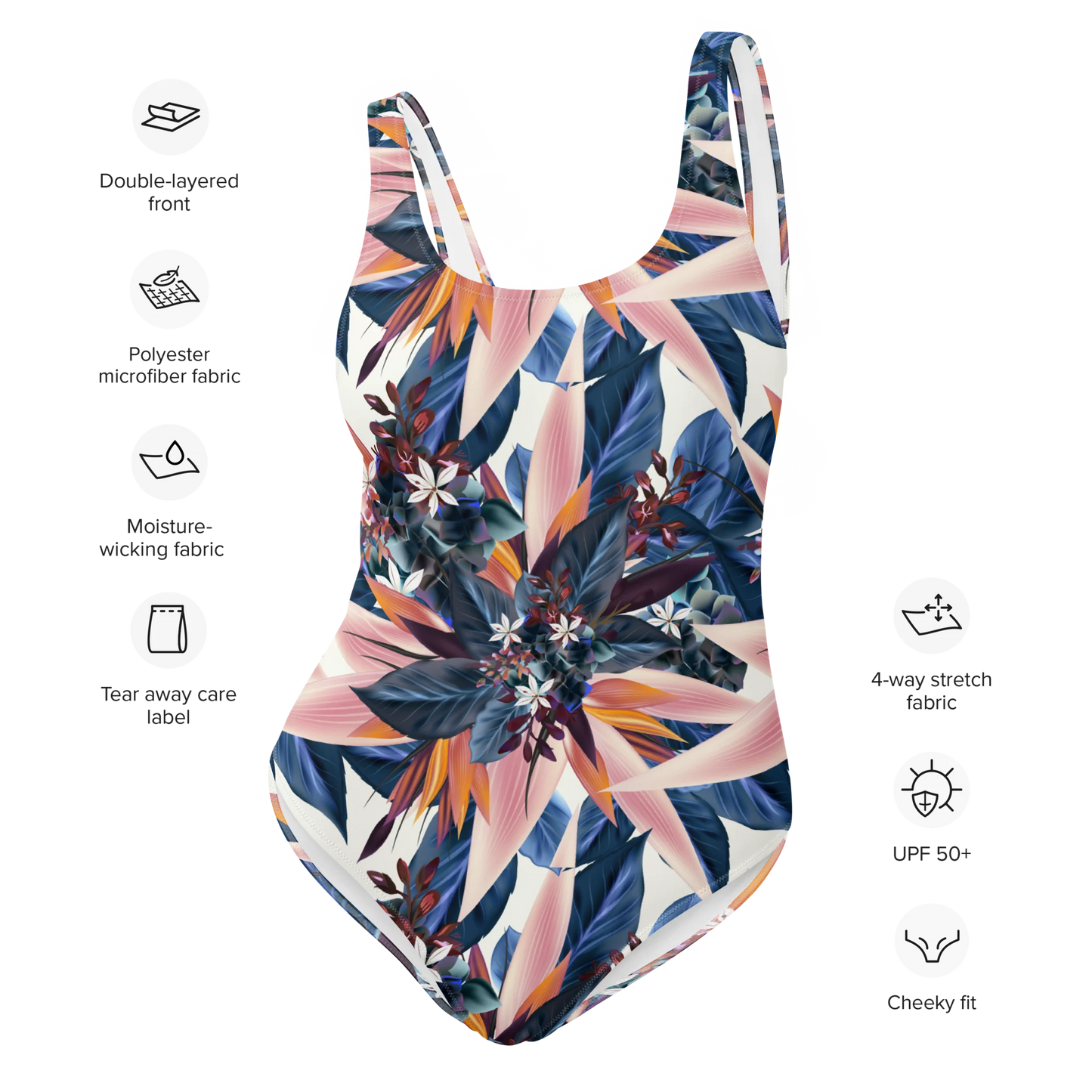 Tropical beauty One-Piece Swimsuit
