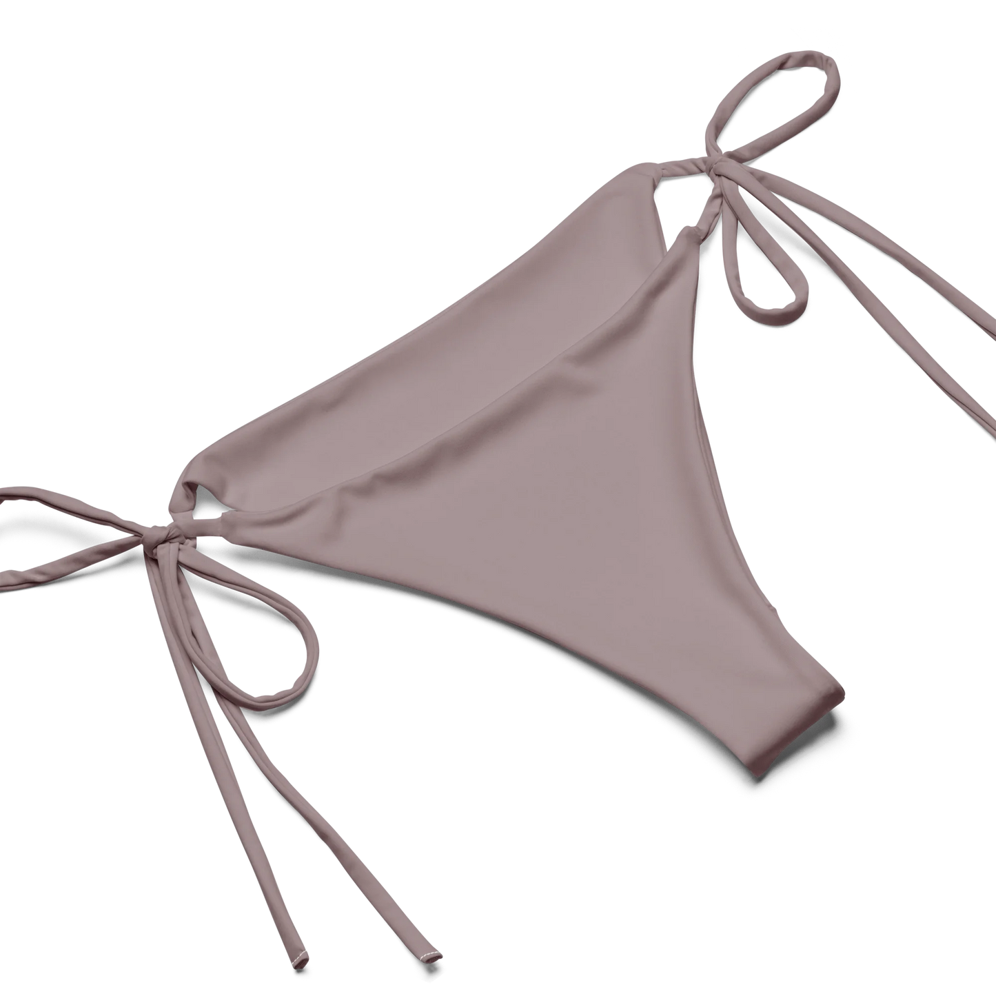 Pinkish Gray Basic Recycled String Bikini