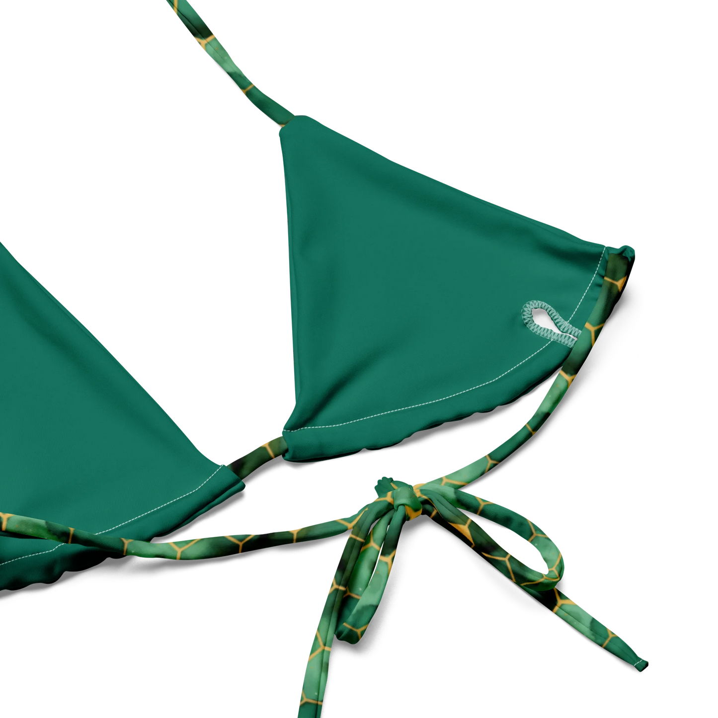 Abstract Verdant Elegance Recycled Bikini