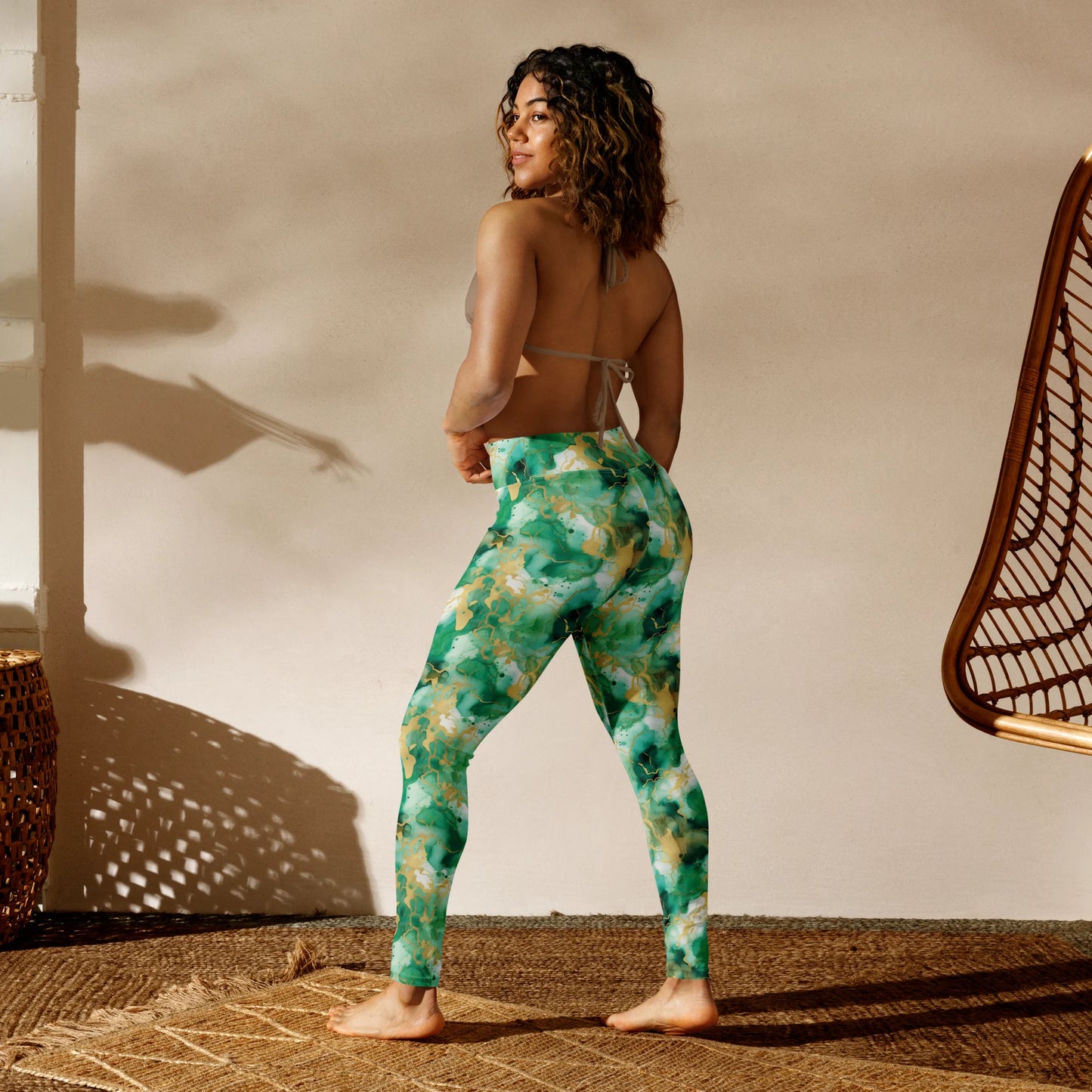 Simplicity in Green Yoga Leggings