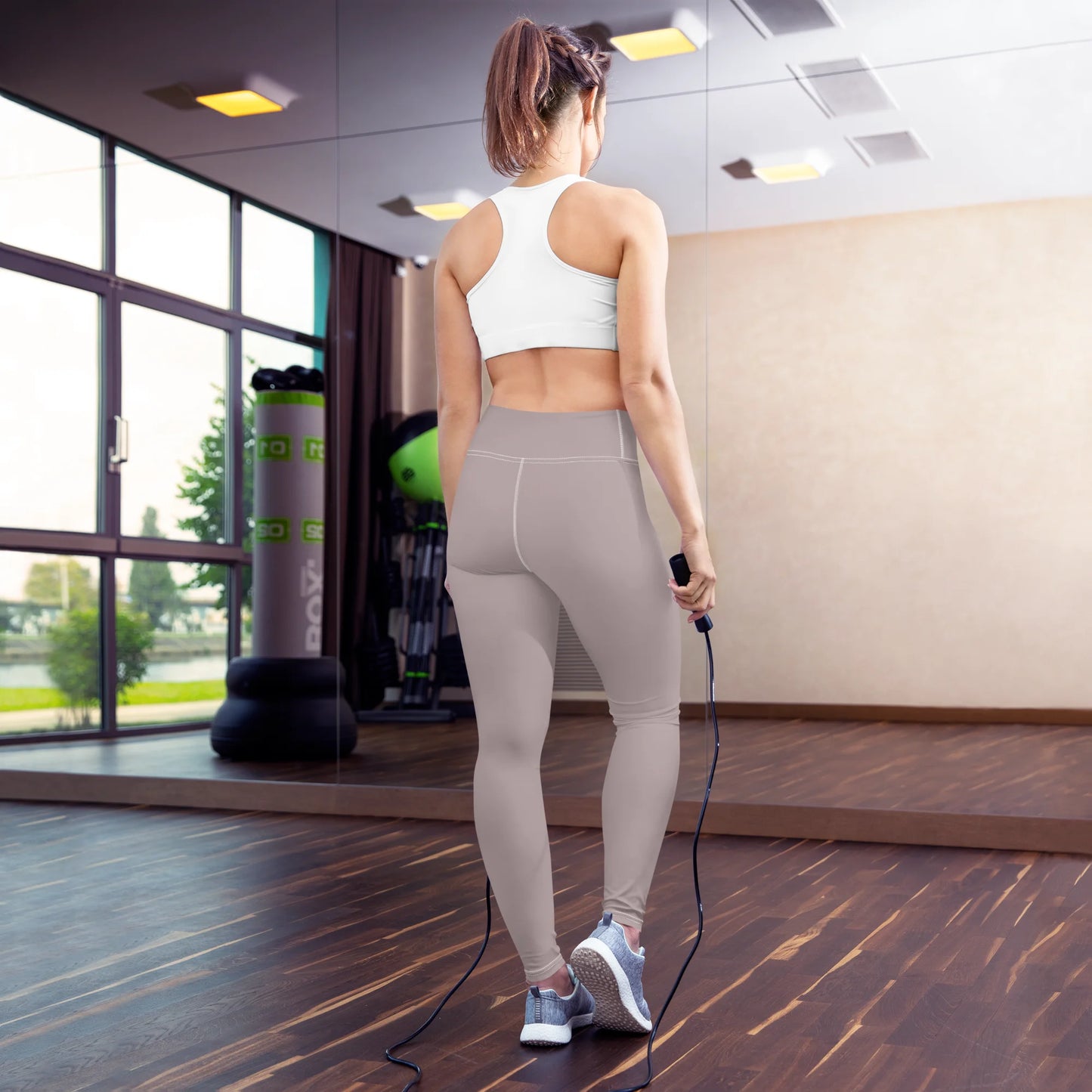 Pinkish Gray Basic Yoga Leggings