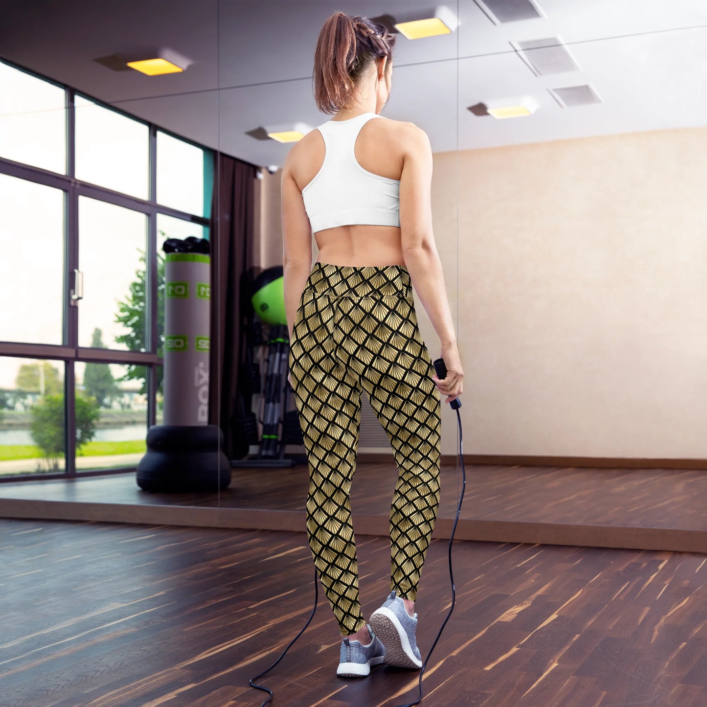 Pineapple Art Deco Fantasy Yoga Leggings