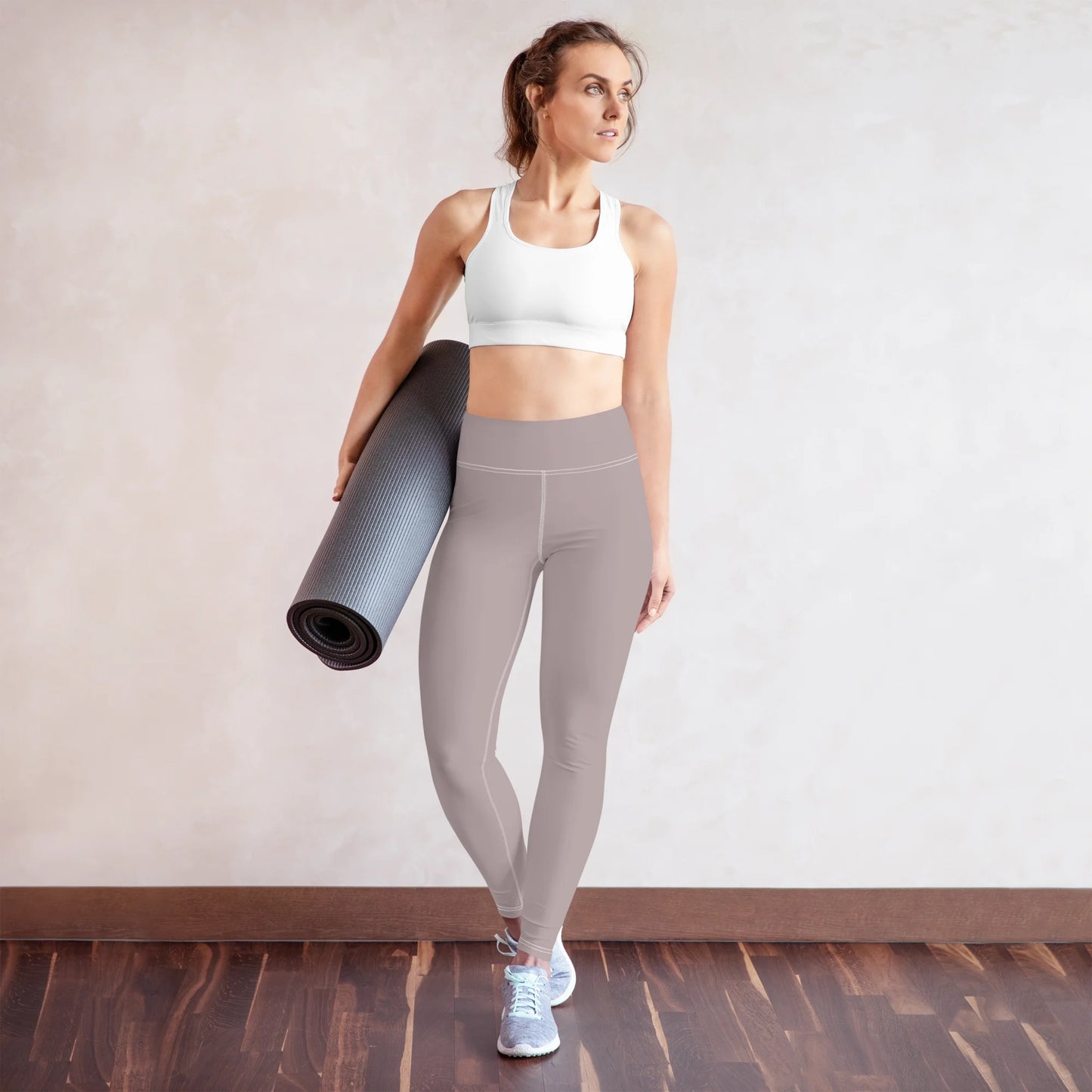 Pinkish Gray Basic Yoga Leggings