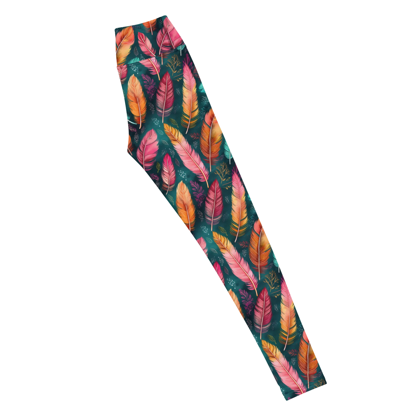 Wonderful Feathers Yoga Leggings