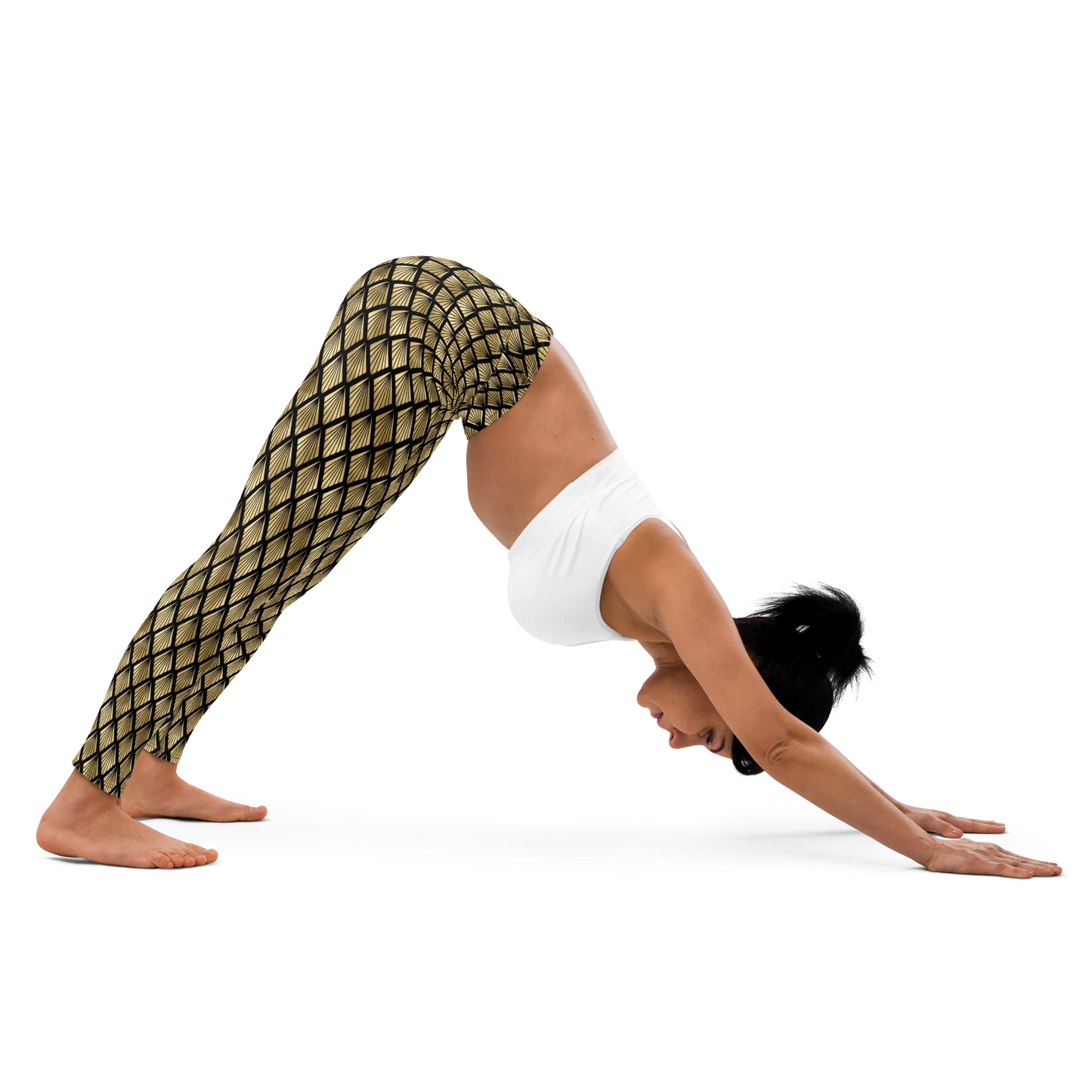 Pineapple Art Deco Fantasy Yoga Leggings