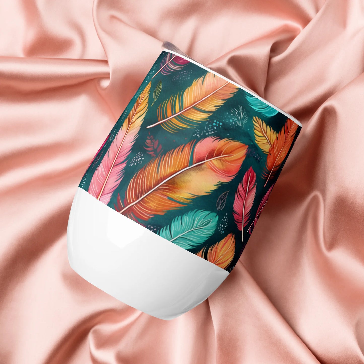 Wonderful Feathers Wine Tumbler