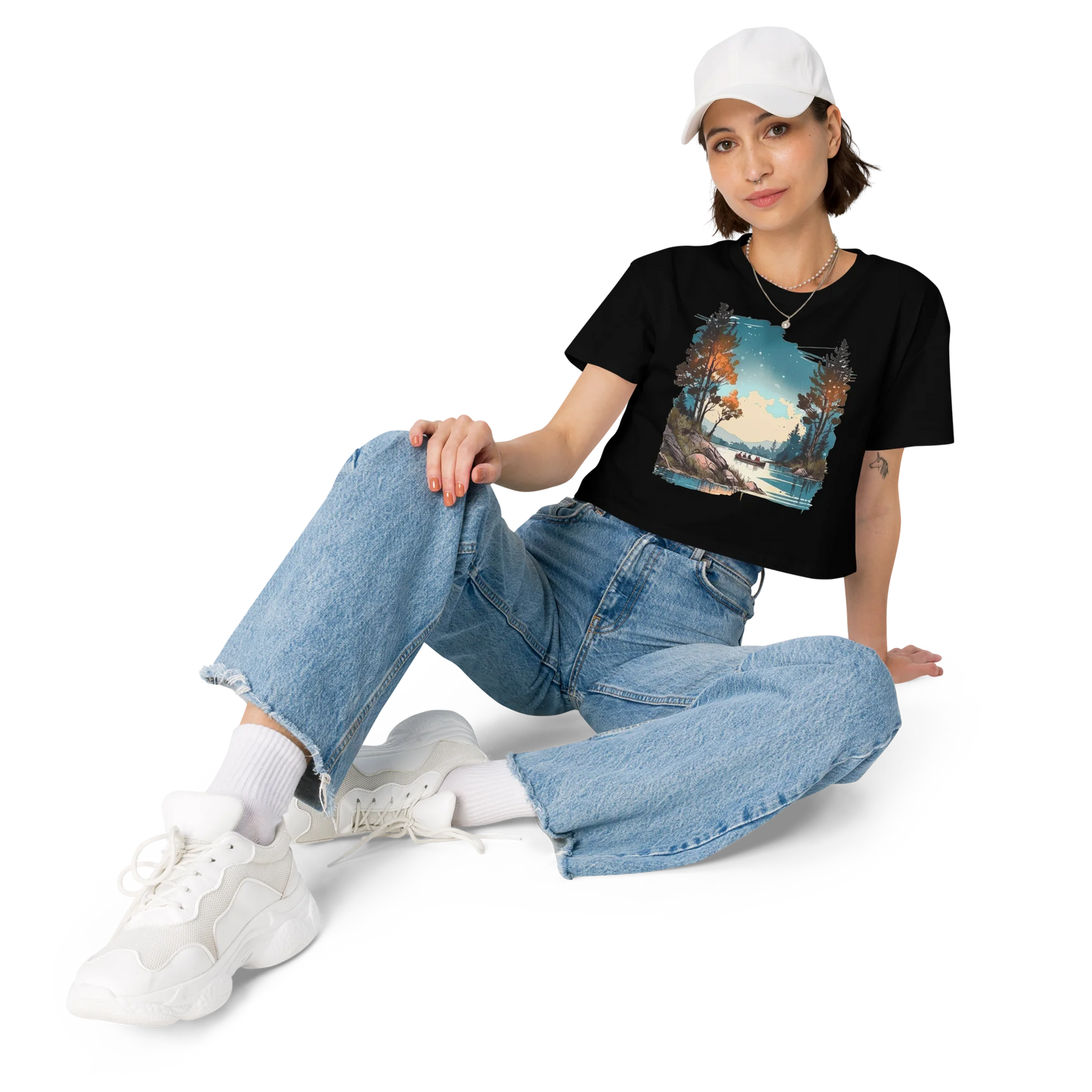 "Where Adventure Begins" Crop Top T-shirt