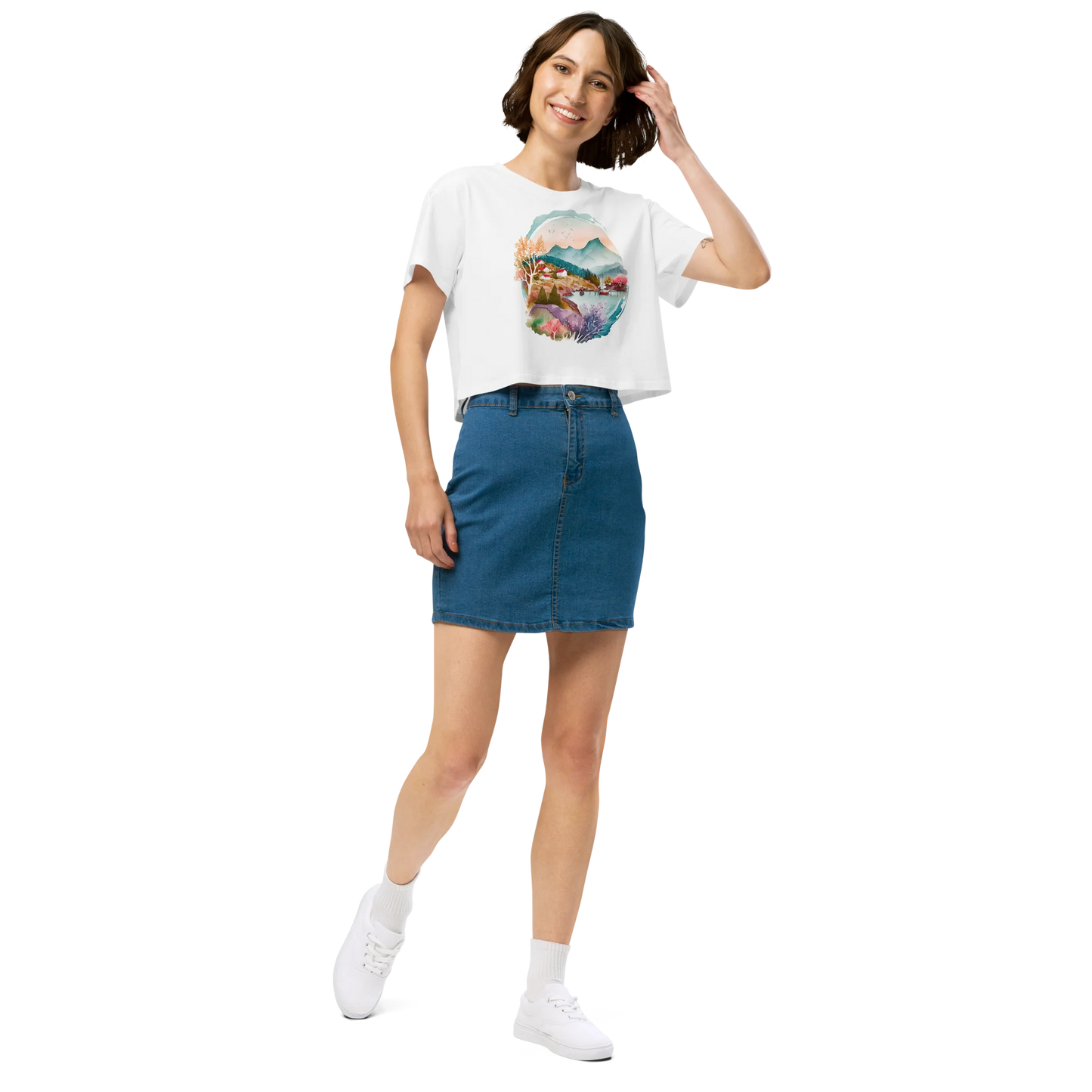 "Forest Whispers" Crop Top T-shirt