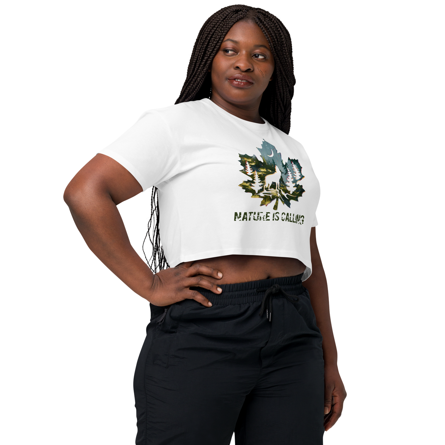 "Nature is Calling" Crop Top T-shirt