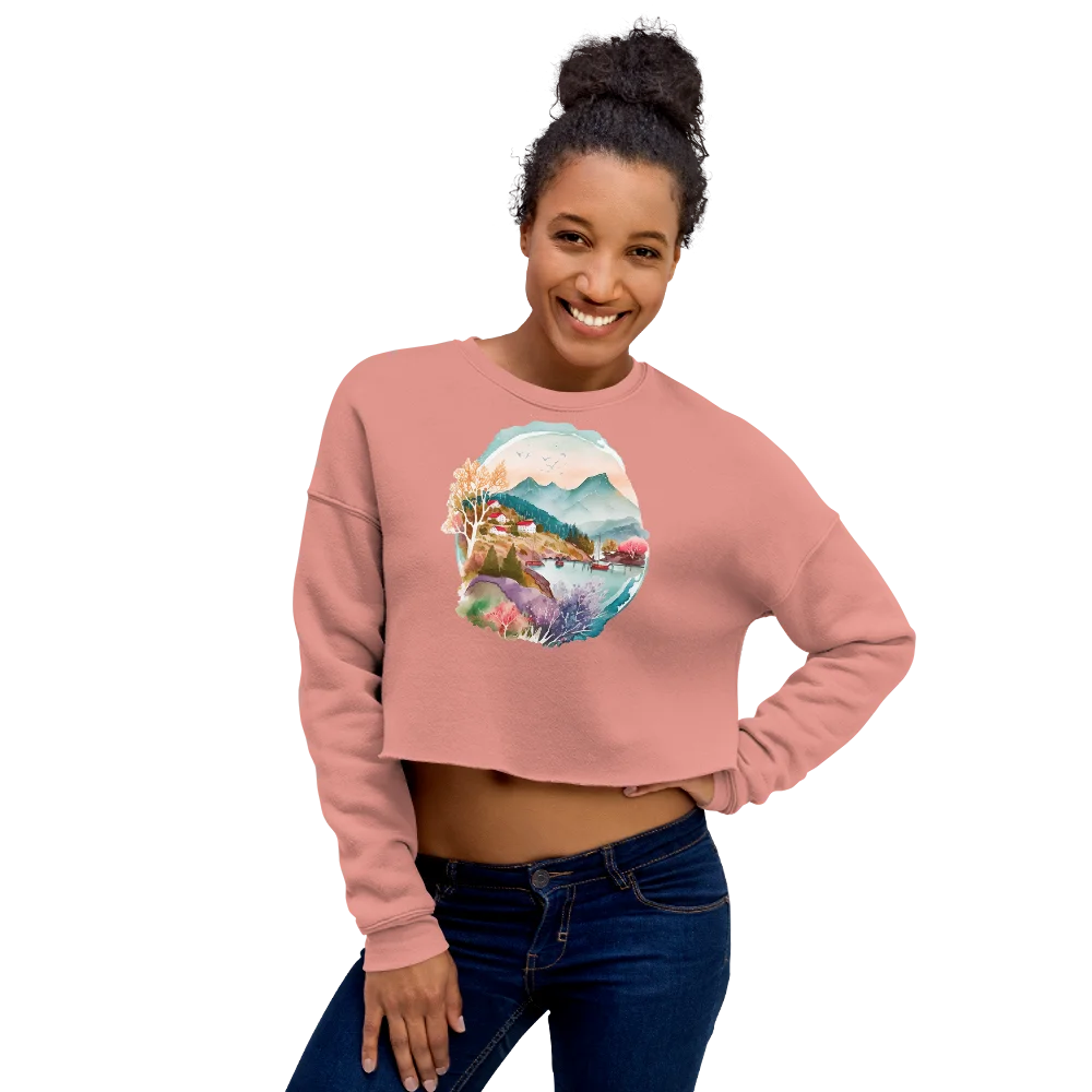 "Forest Whispers" Crop Sweatshirt