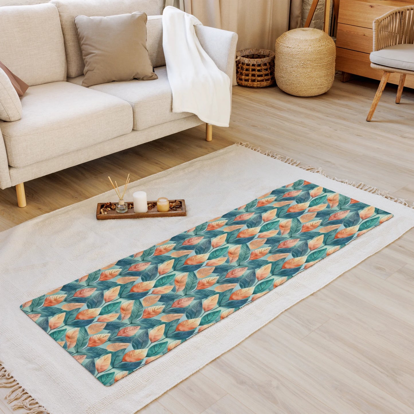Leafy Minimalism Yoga Mat