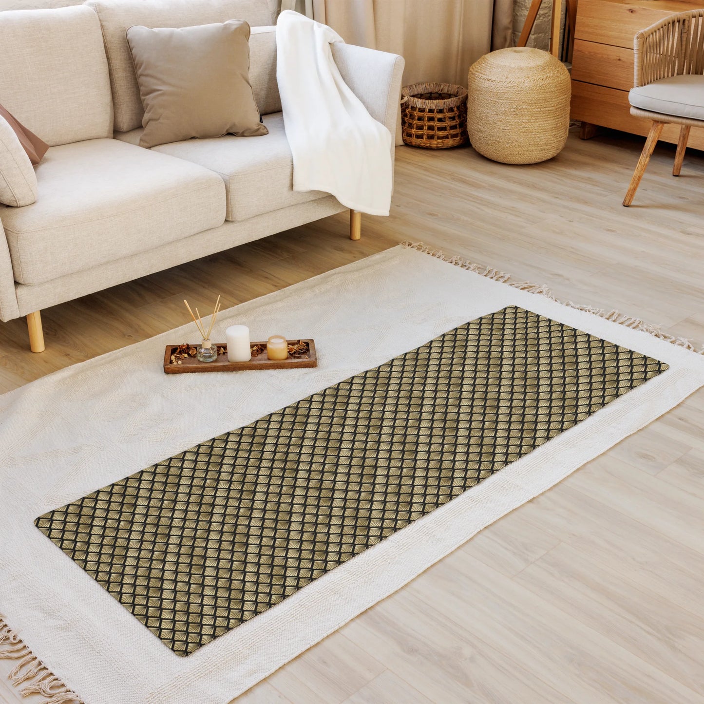 Pineapple Art Deco Fantasy Yoga Mat