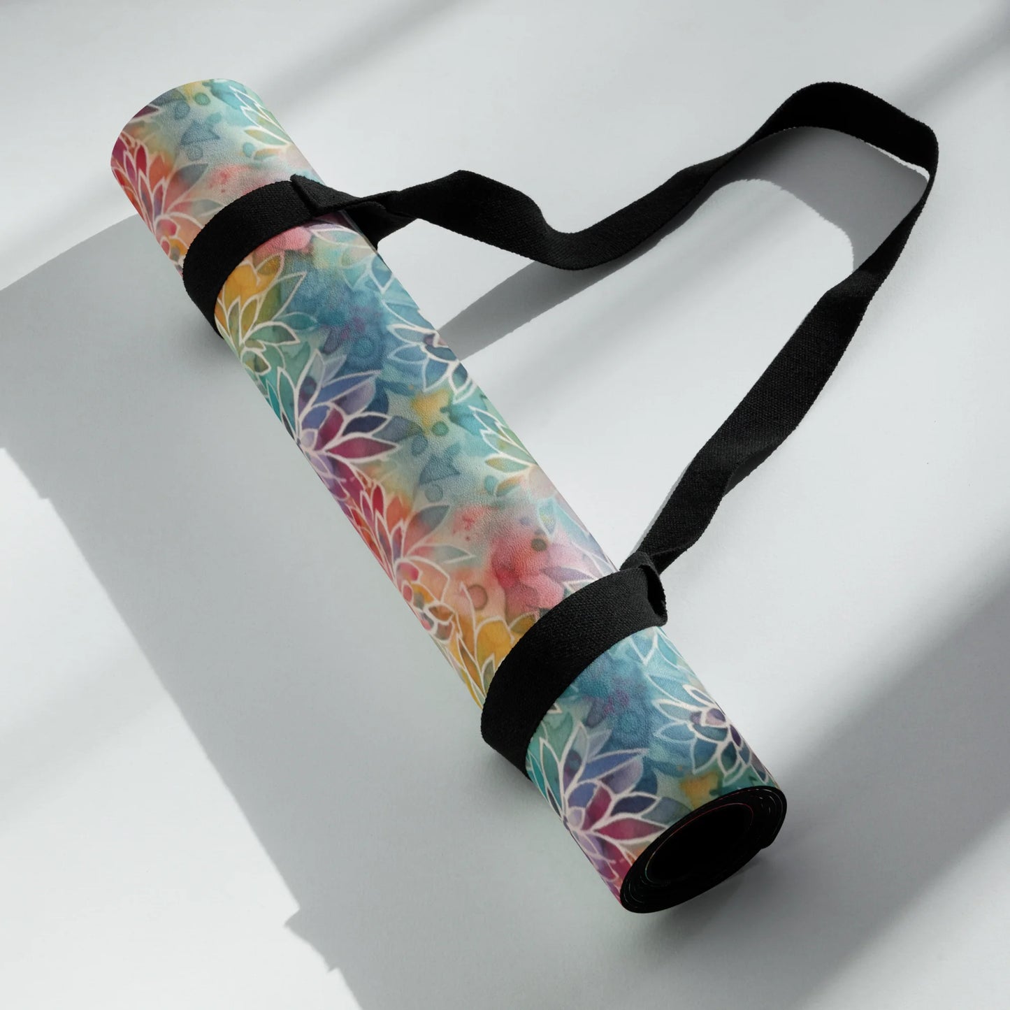 Colorful Summer Floral Abstraction Yoga Mat