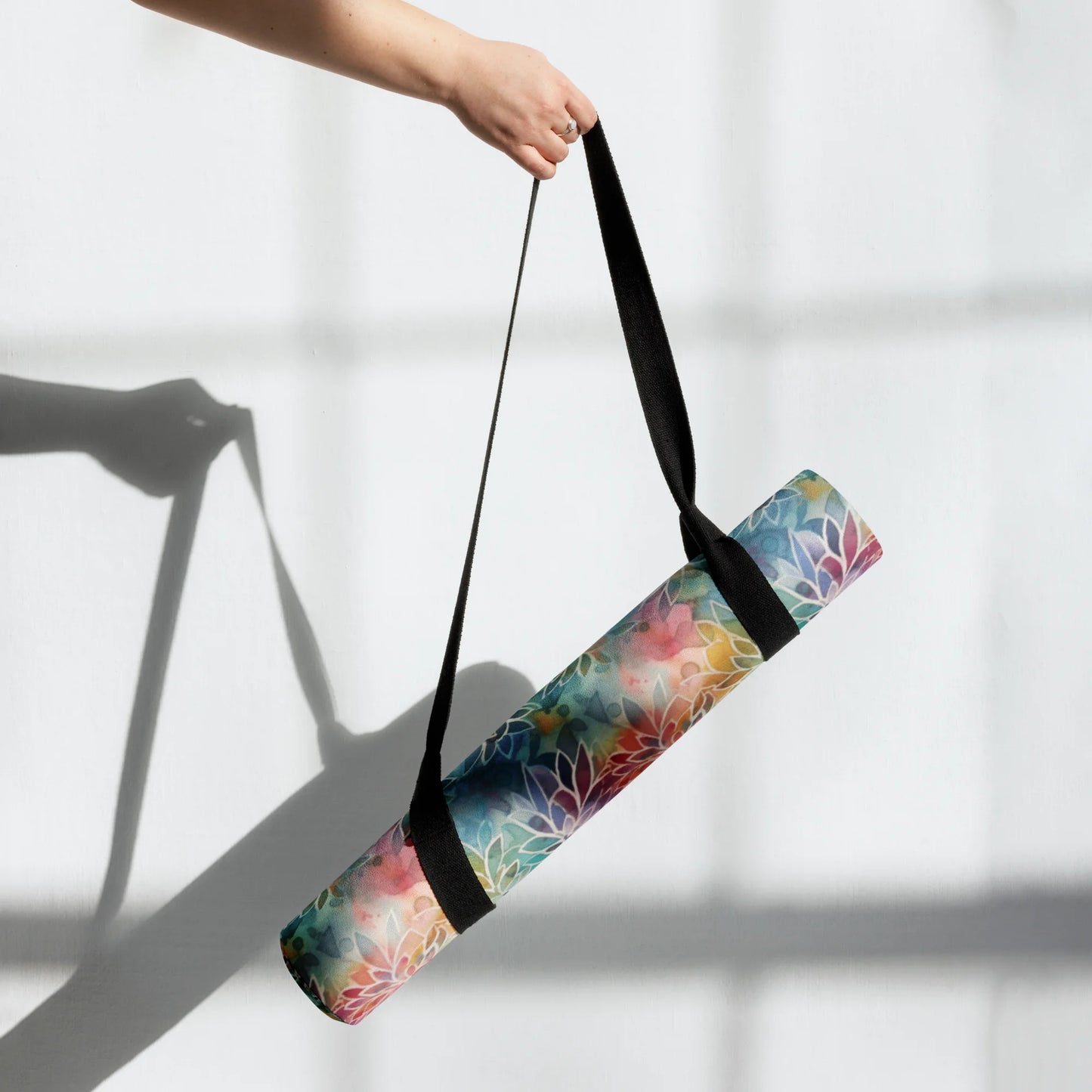 Colorful Summer Floral Abstraction Yoga Mat