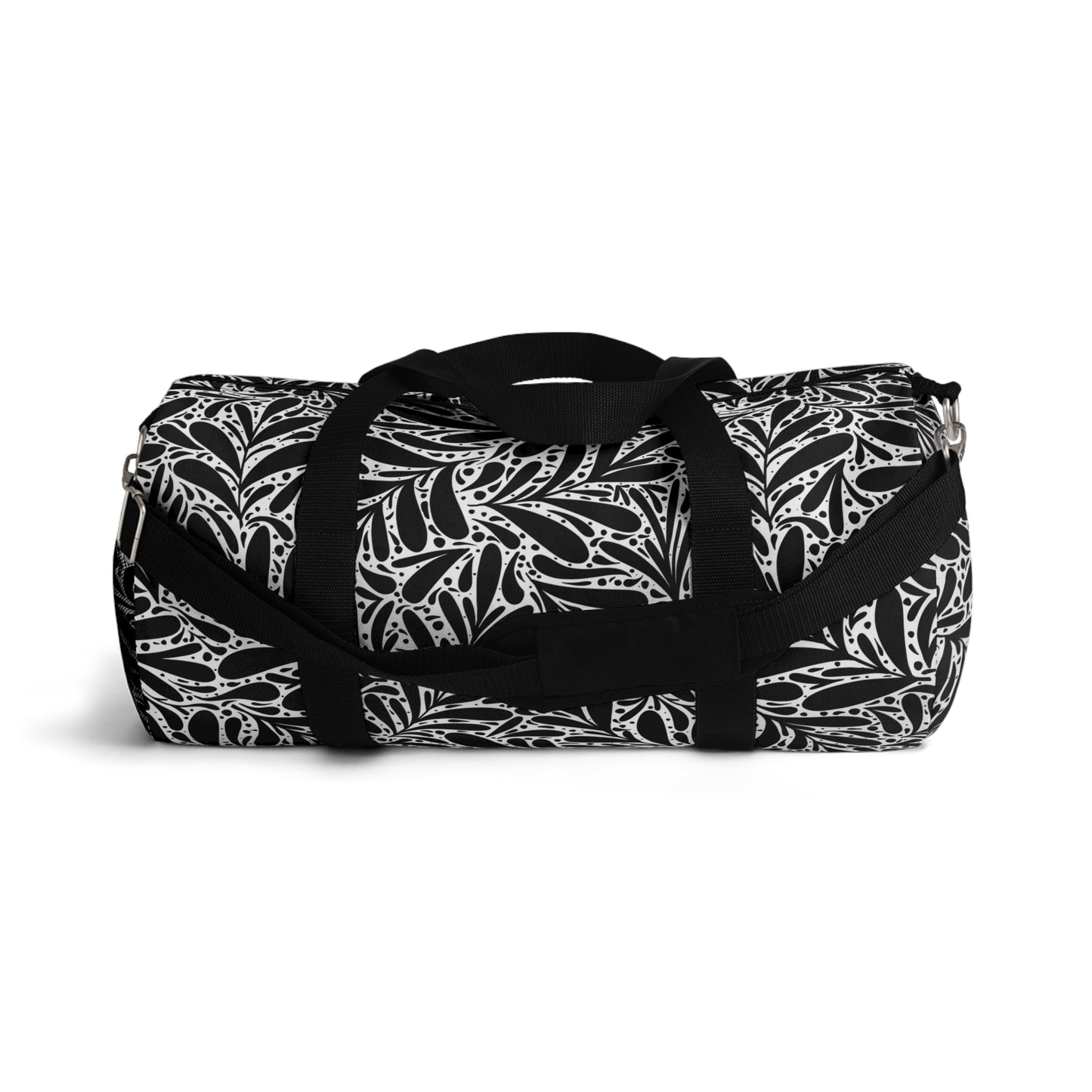 Black Leafy Luxury Duffel Bag