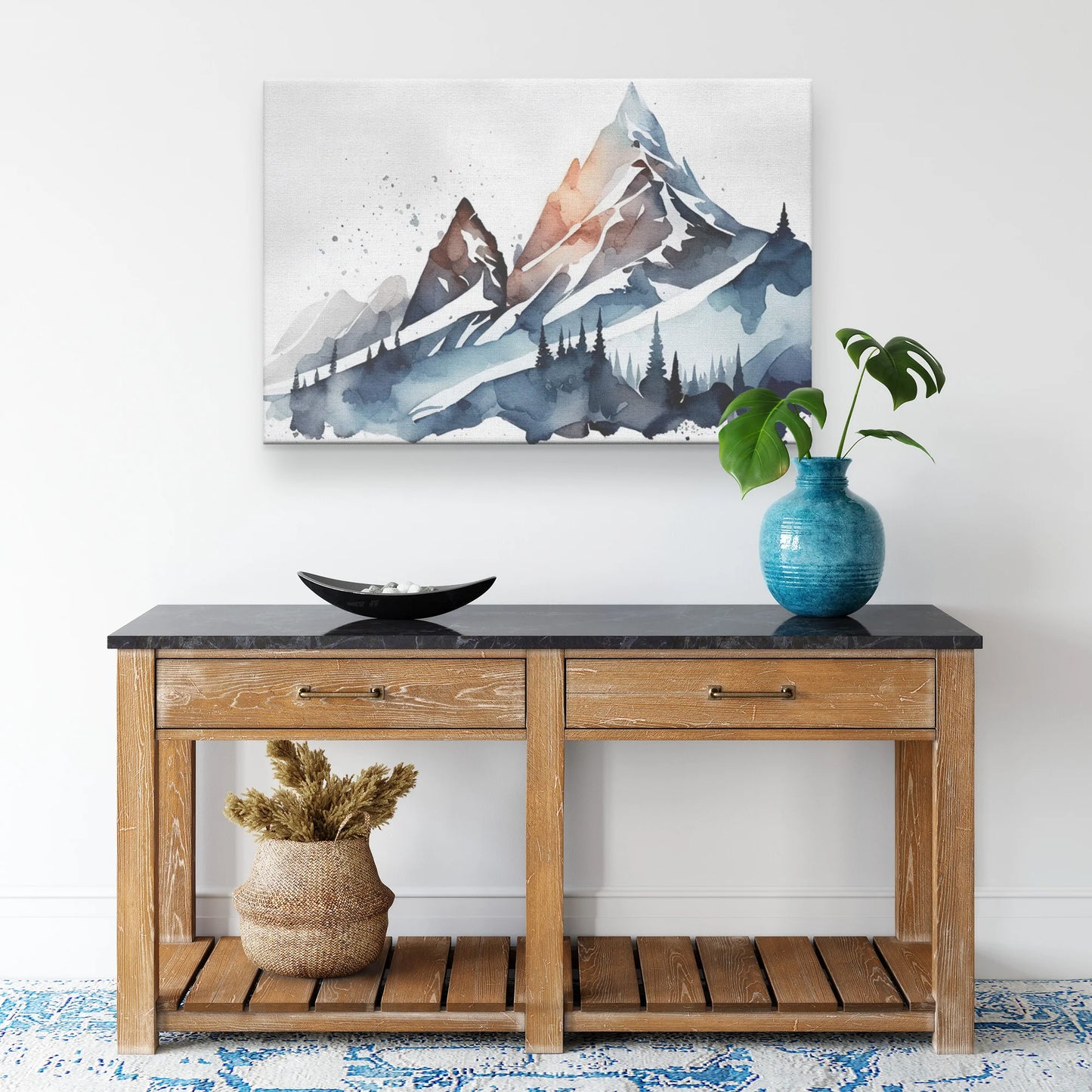 Cold Mountain Canvas Wall Art