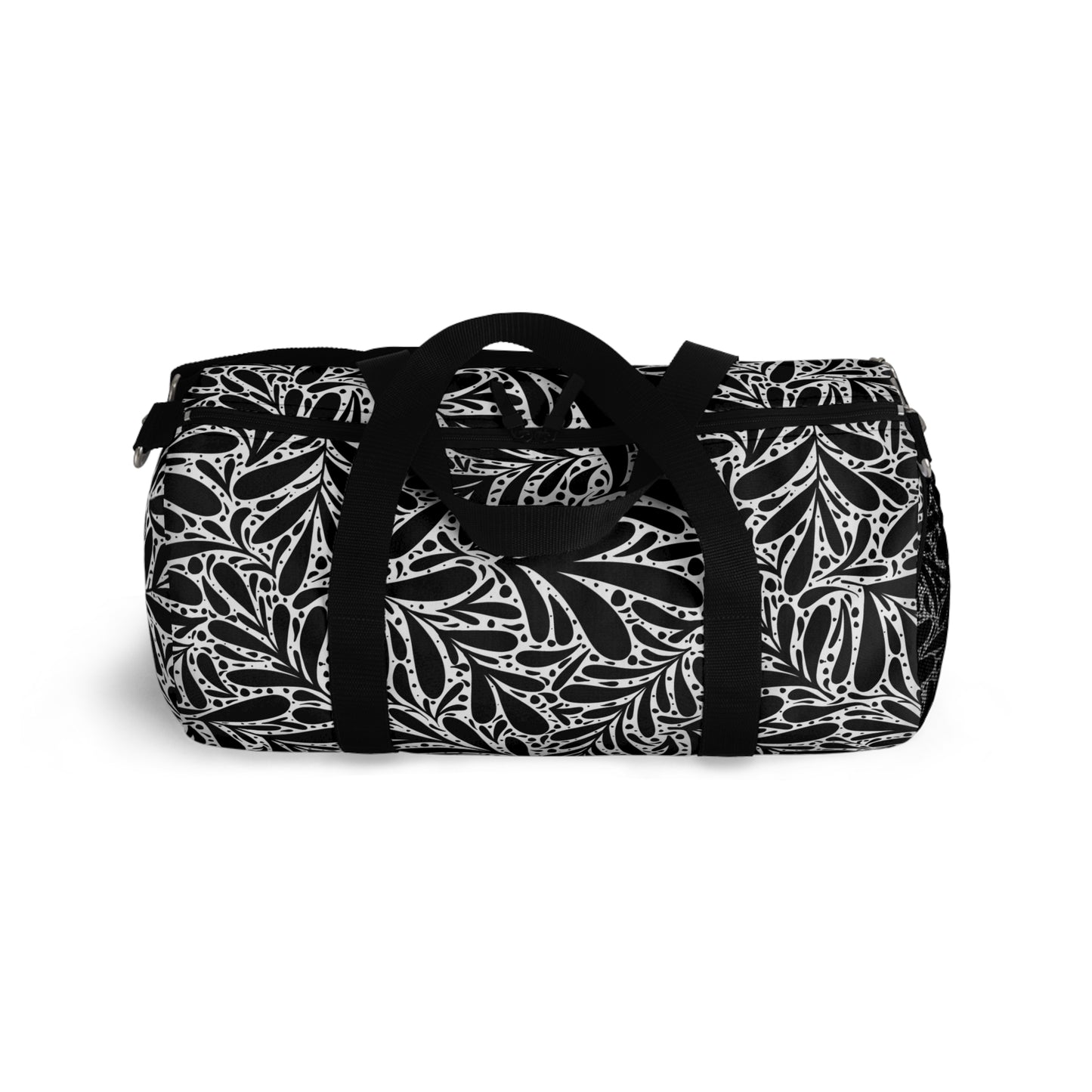 Black Leafy Luxury Duffel Bag