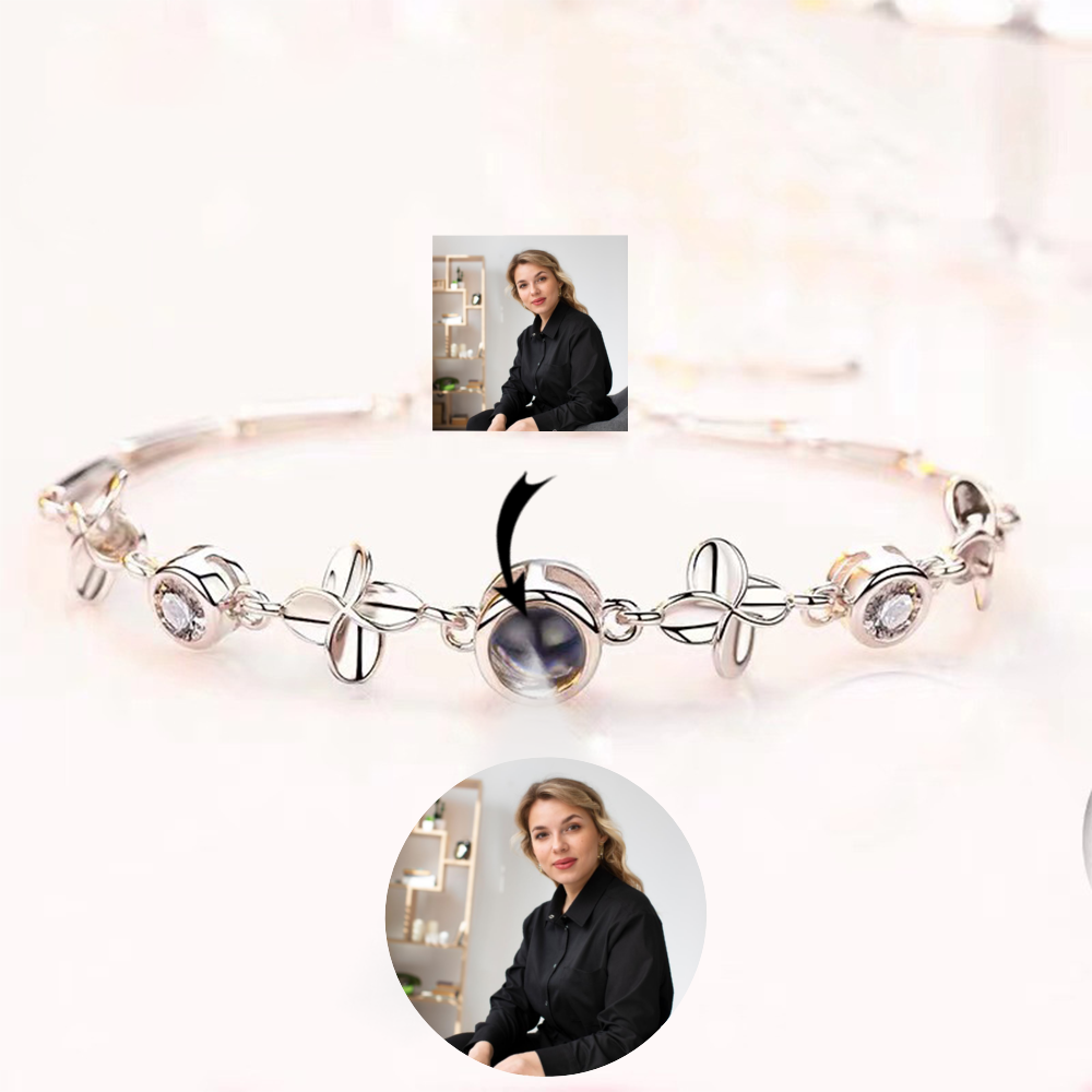 Good Luck Custom Photo Projection Bracelet