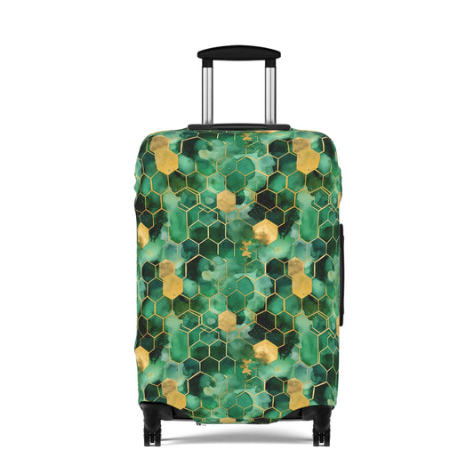 Abstract Verdant Elegance Luggage Cover