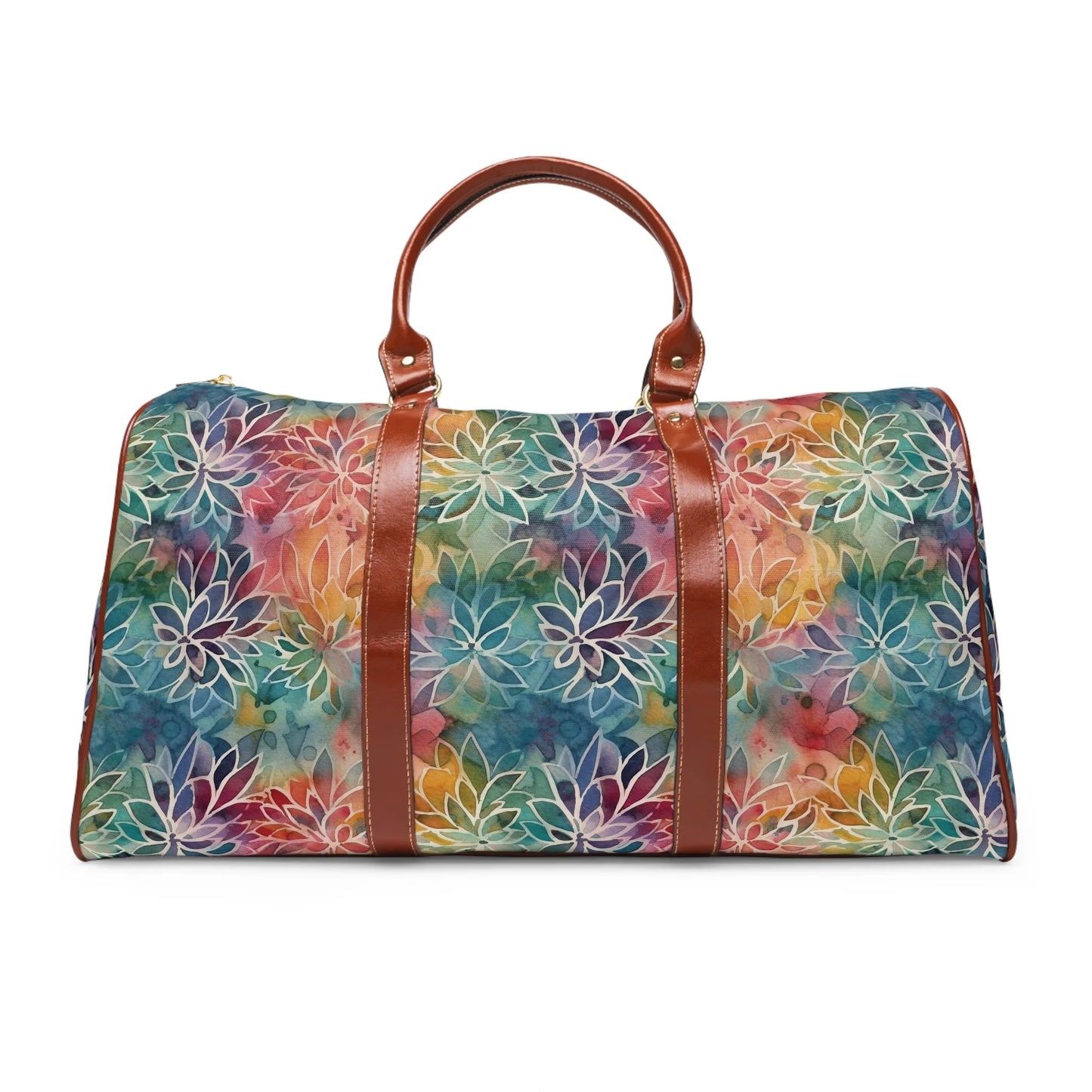 Colorful Summer Floral Abstraction Travel Bag