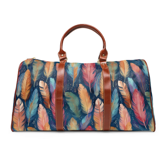 Dance of Wild Birds' Feathers Travel Bag