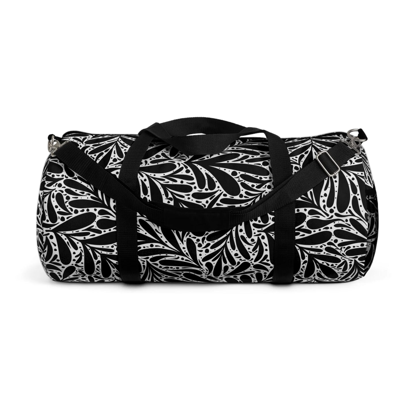 Black Leafy Luxury Duffel Bag