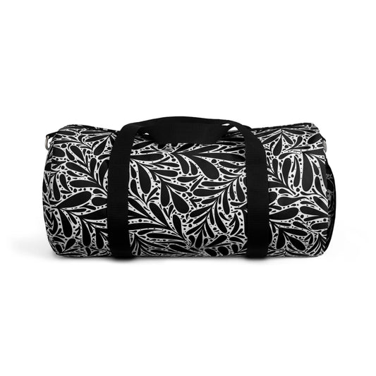 Black Leafy Luxury Duffel Bag