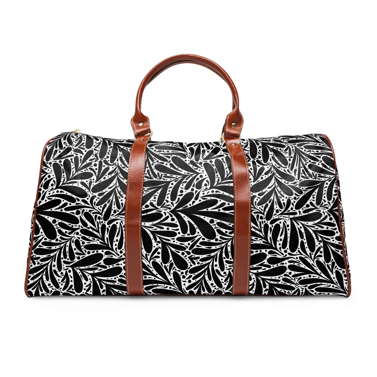 Black Leafy Luxury Travel Bag