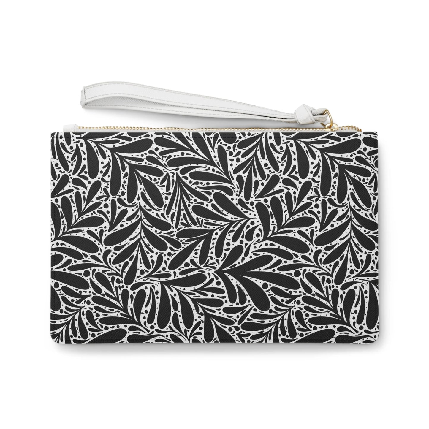 Black Leafy luxury Clutch