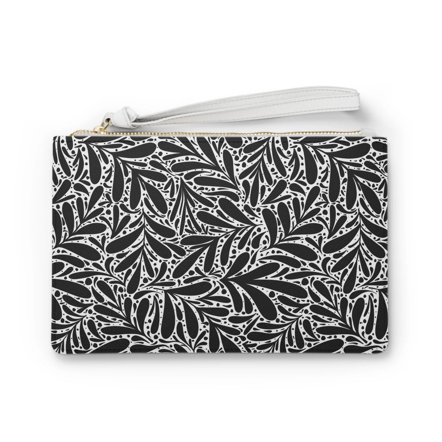 Black Leafy luxury Clutch