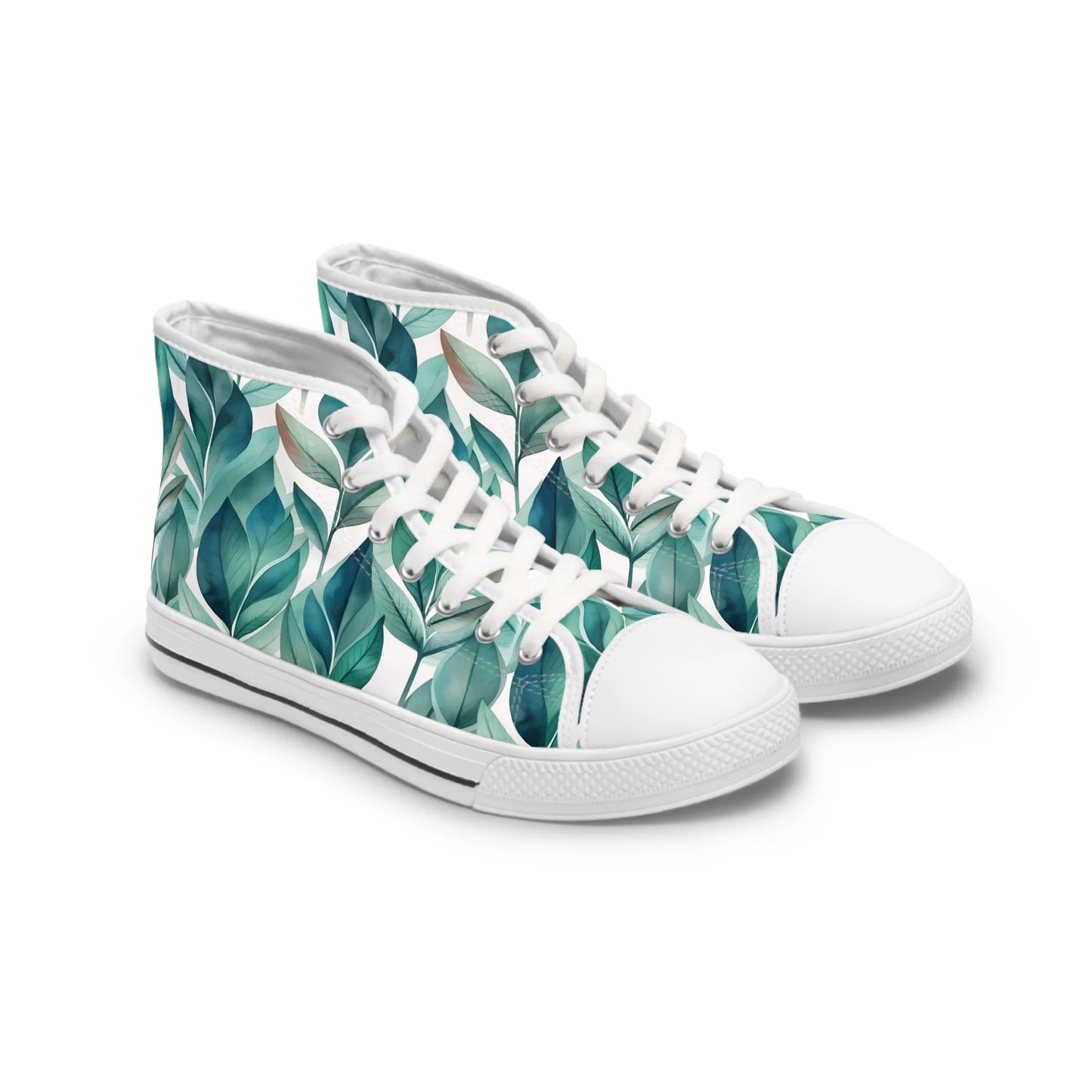 Leafy Chic High Top Sneakers