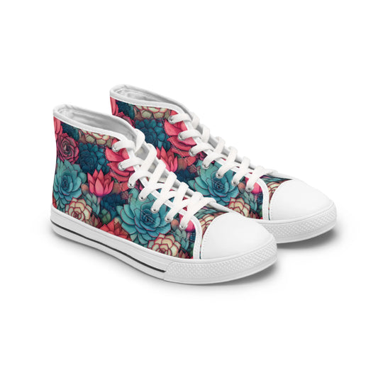 Bright Eternal Flowers Fantasy High Top Sneakers