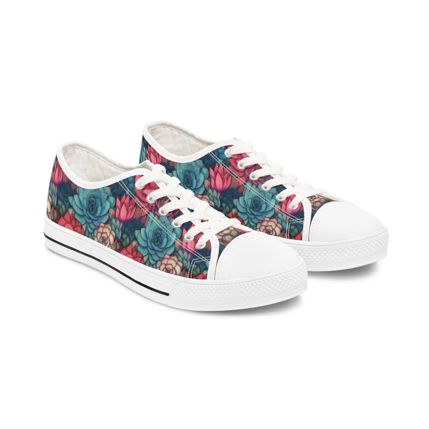 Bright Eternal Flowers Fantasy Low Top Sneakers