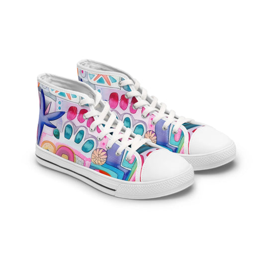 Playful Sea Pebbles High Top Sneakers