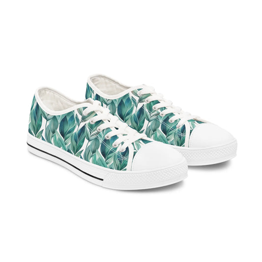 Leafy Chic Low Top Sneakers