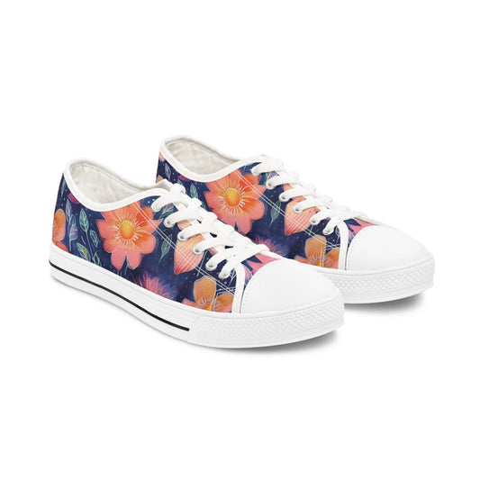 Vintage Floral Bliss Low Top Sneakers