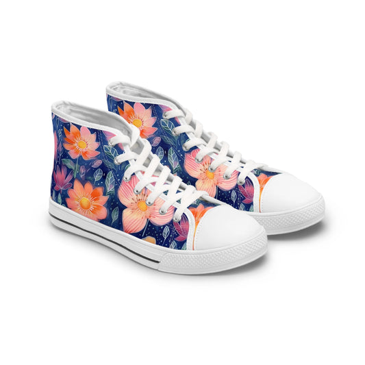 Vintage Floral Bliss High Top Sneakers