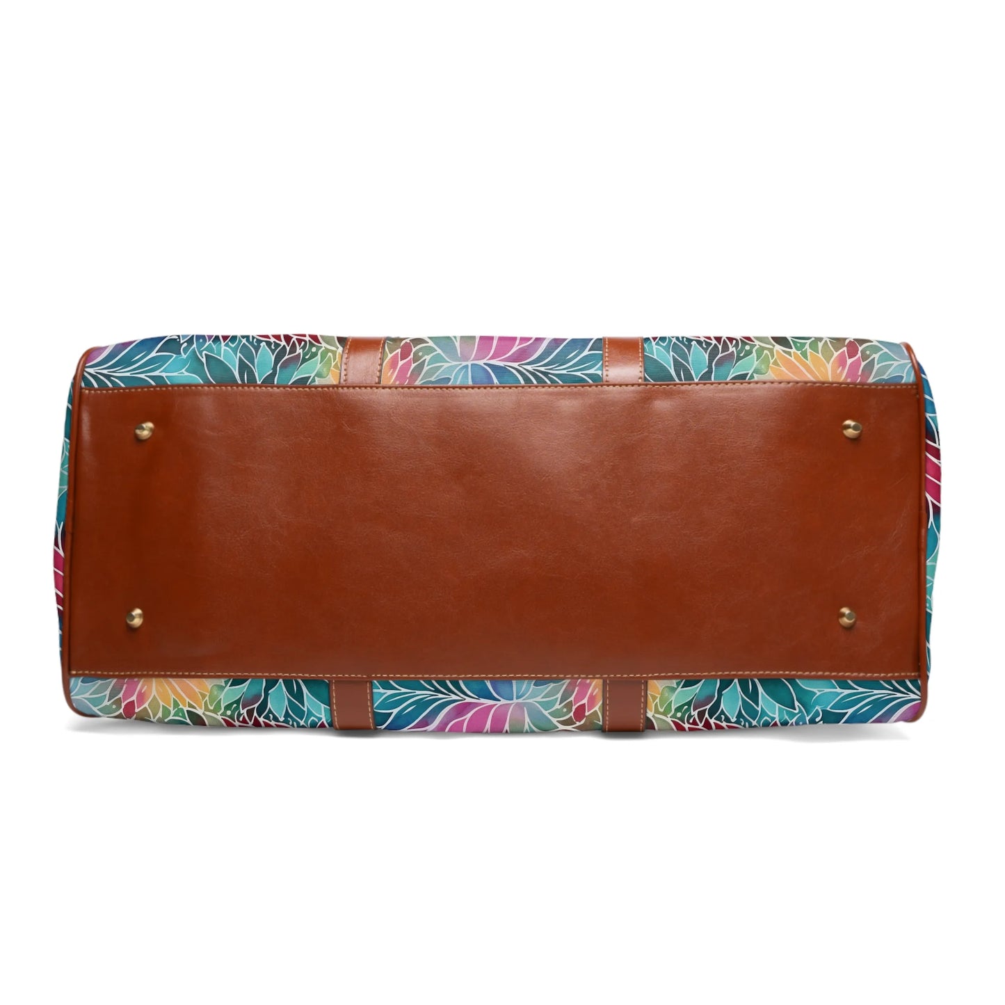 Rainbow Flowers Boho Travel Bag