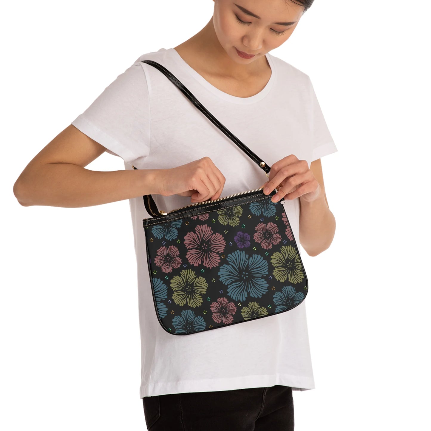 Clean Floral Vibes Small Shoulder Bag