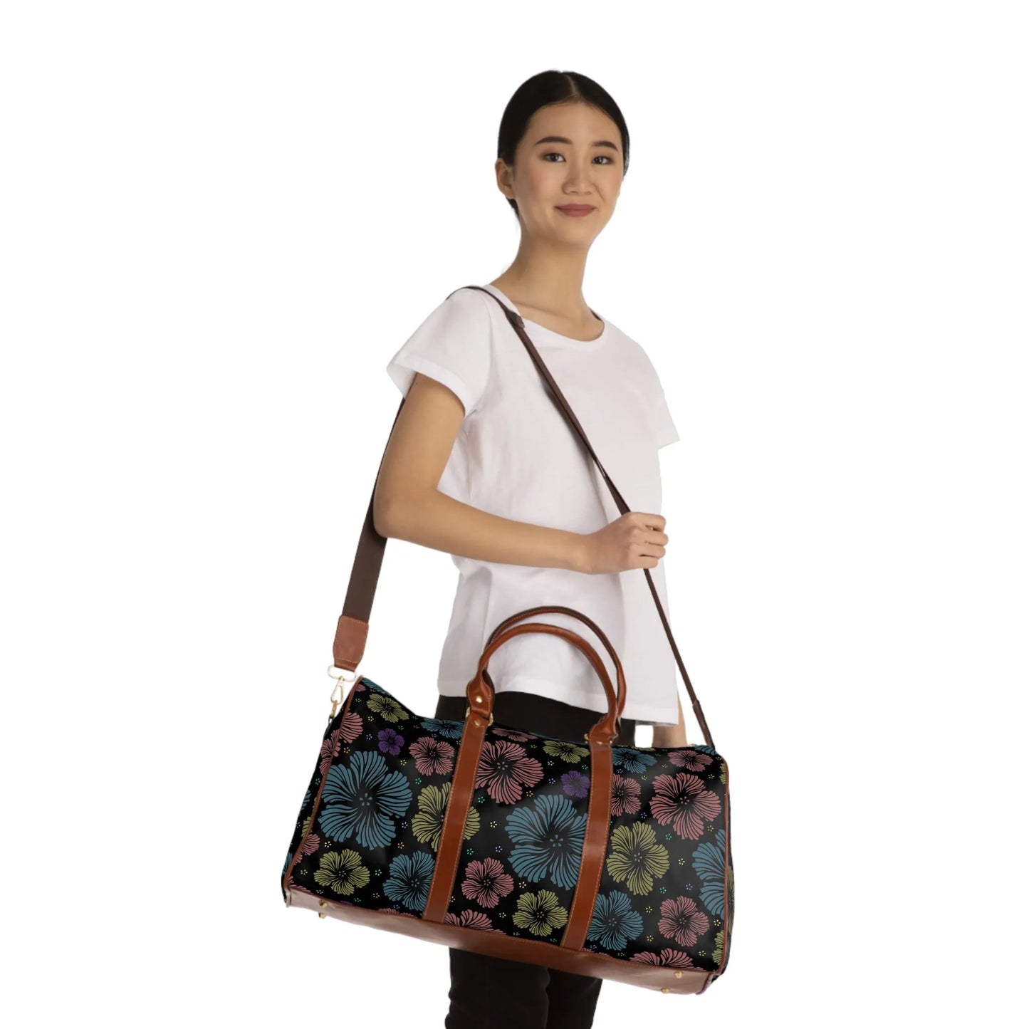 Clean Floral Vibes Travel Bag