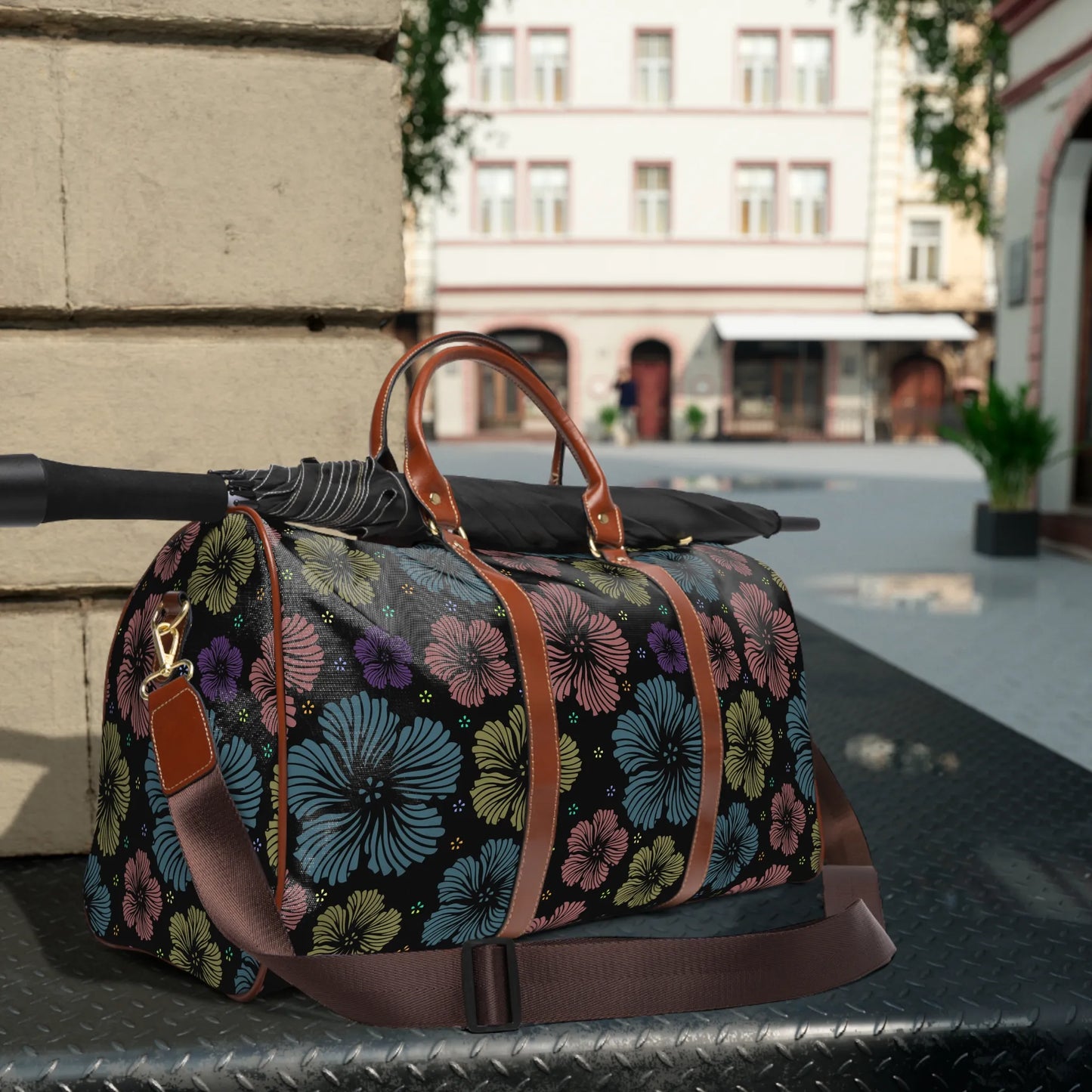 Clean Floral Vibes Travel Bag