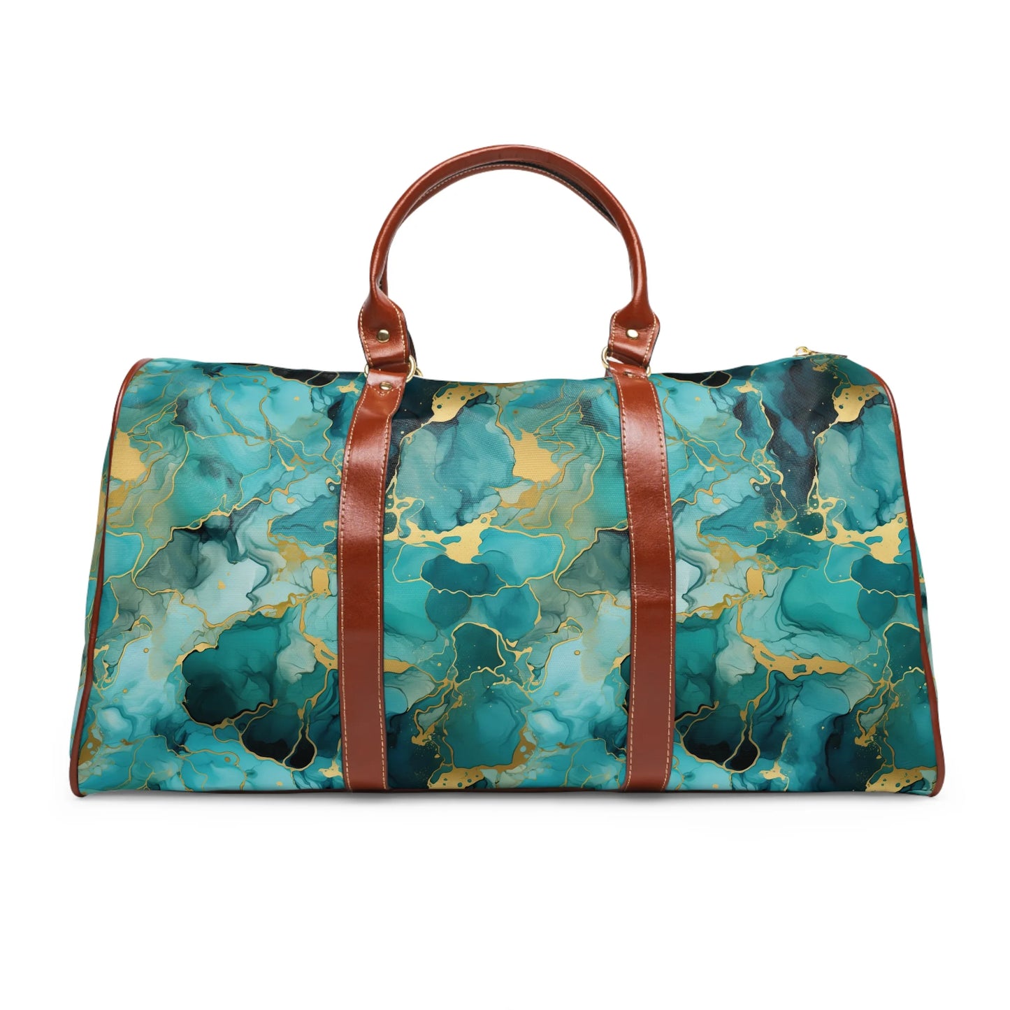 Mystic Turquoise Marble Travel Bag