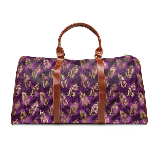 Violet & Gold Tropical Magic Travel Bag