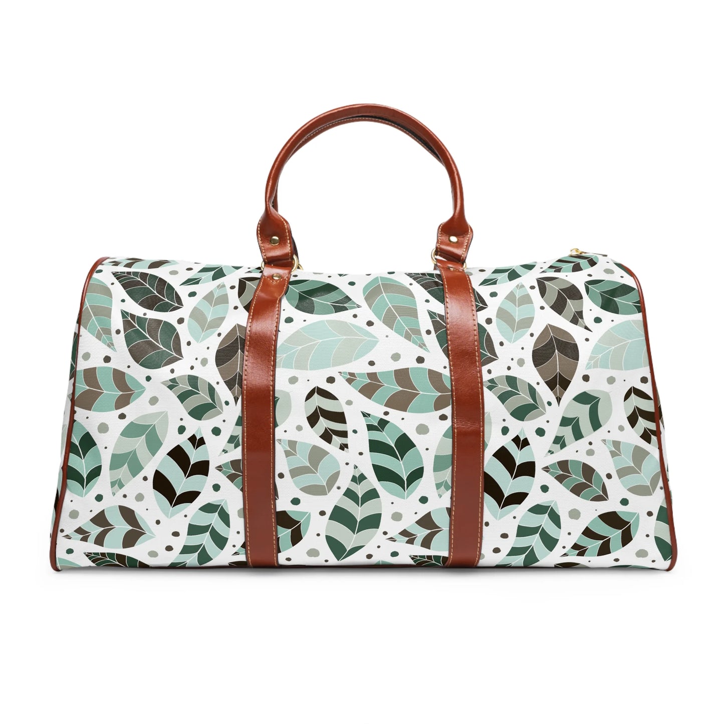 Green Leafy Ornament Travel Bag