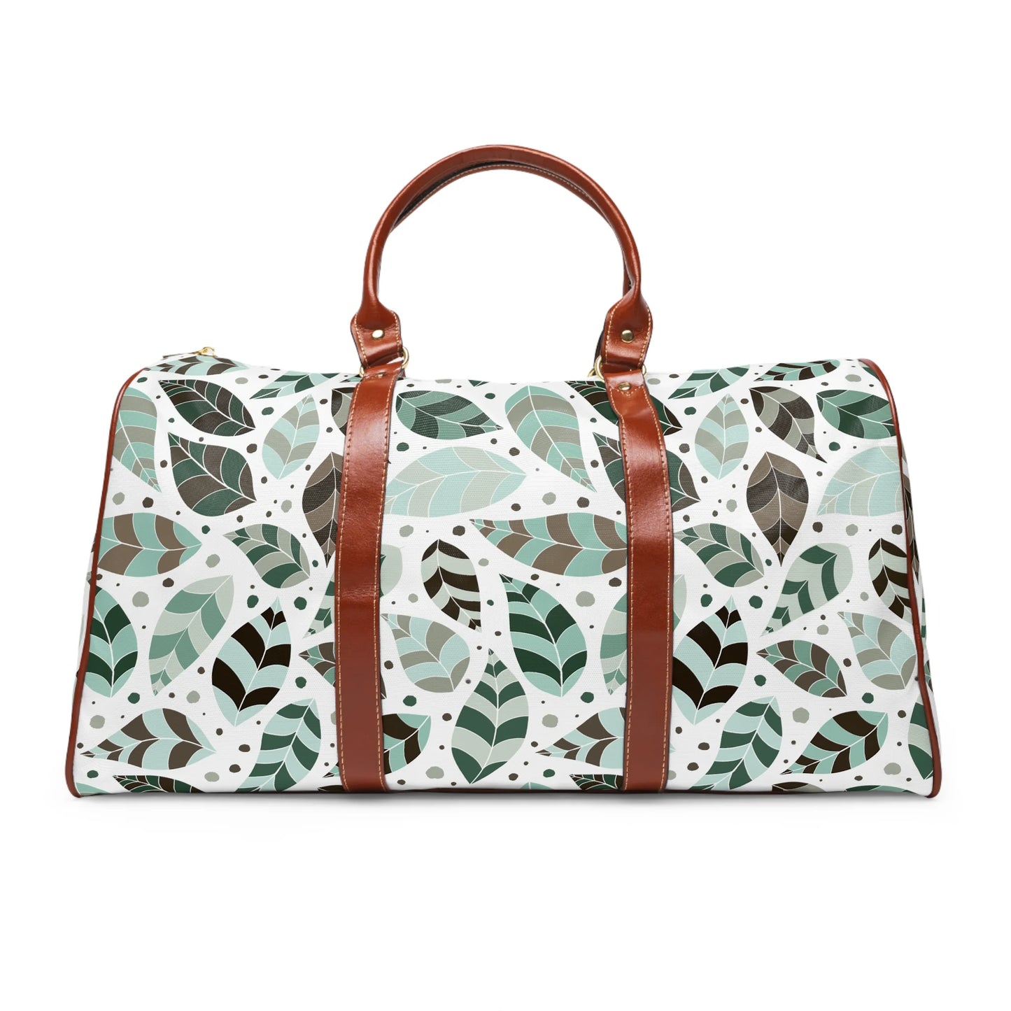 Green Leafy Ornament Travel Bag